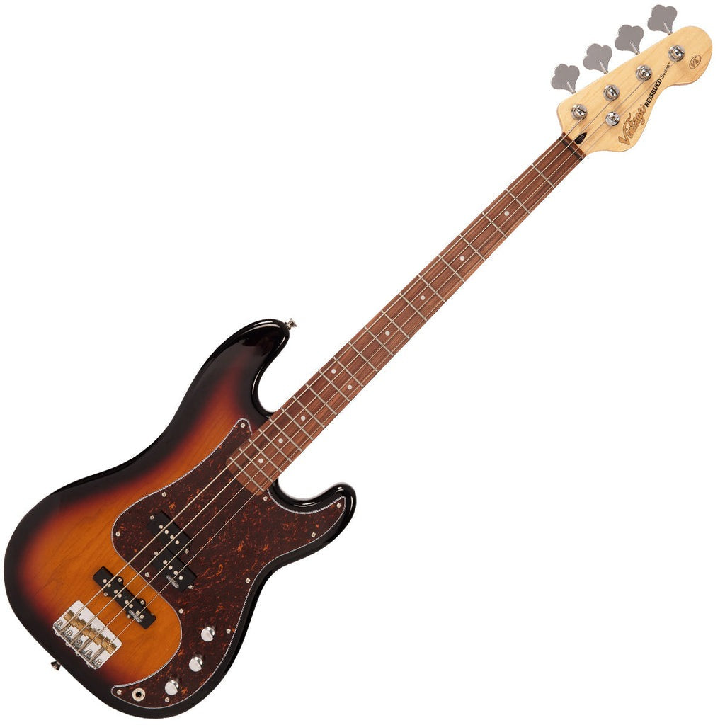 Đàn Guitar Bass Vintage V42 ReIssued, 3 Tone Sunburst
