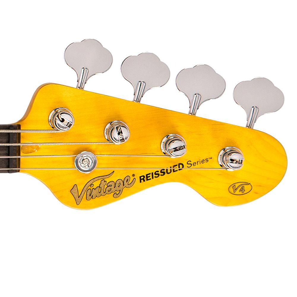 Đàn Guitar Bass Vintage V4 Reissued, Boulevard Black
