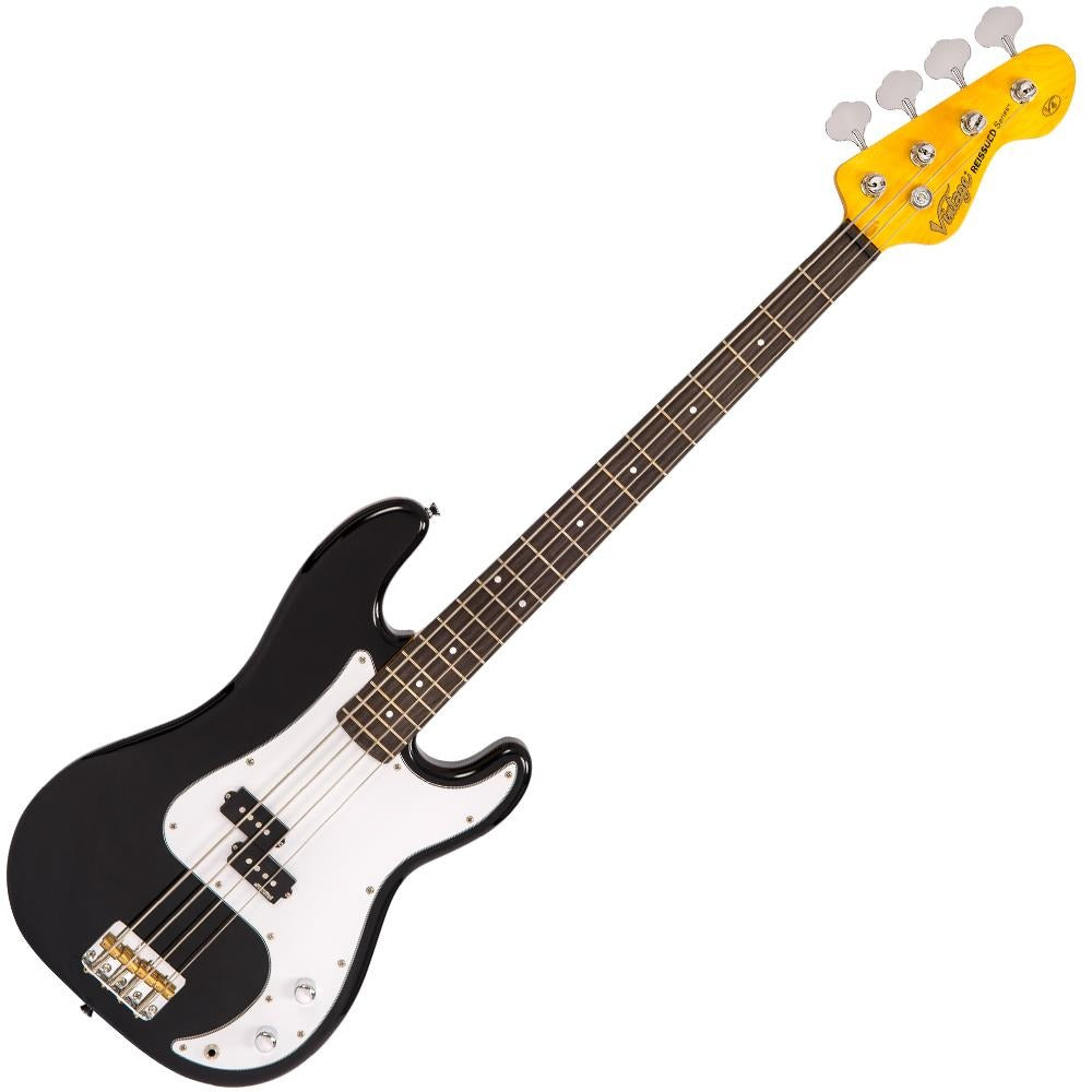 Đàn Guitar Bass Vintage V4 Reissued, Boulevard Black