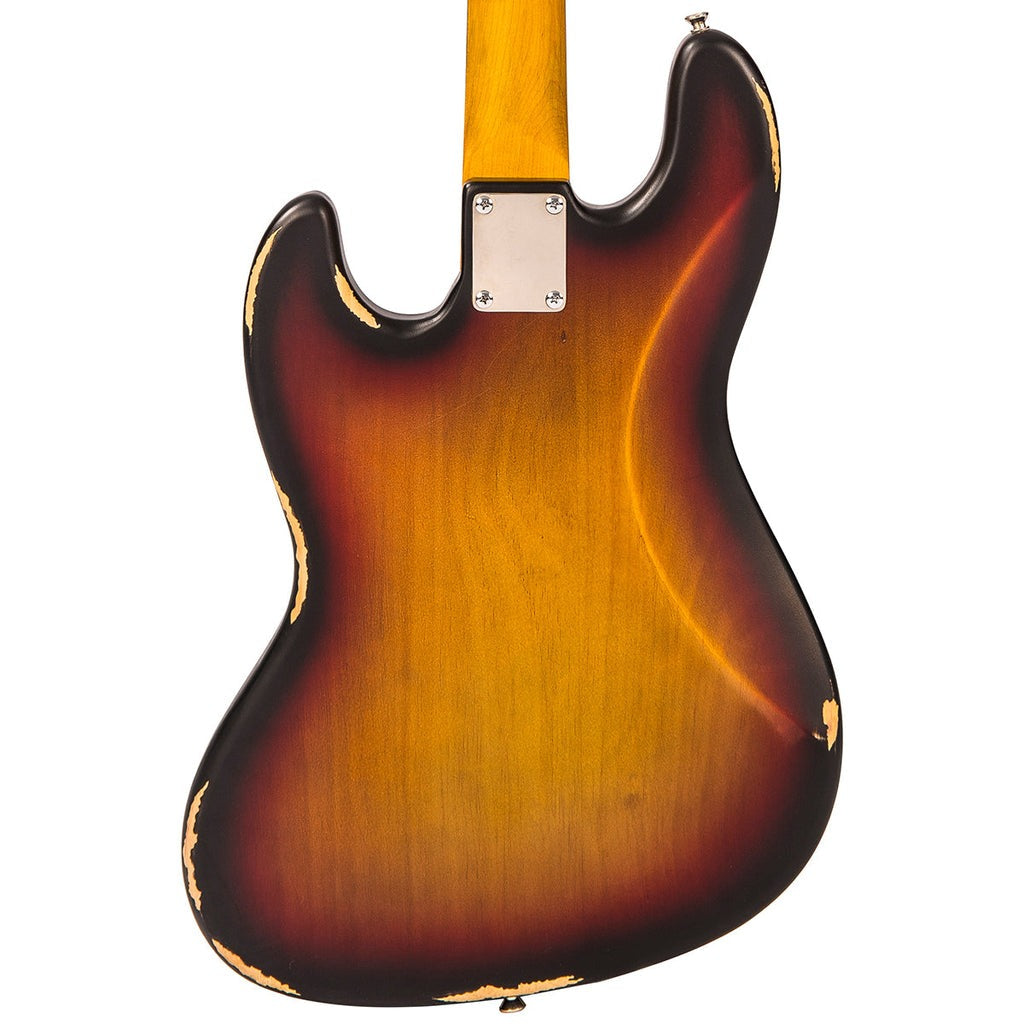 Đàn Guitar Bass Vintage V74 ICON Fretless Bass, Sunset Sunburst