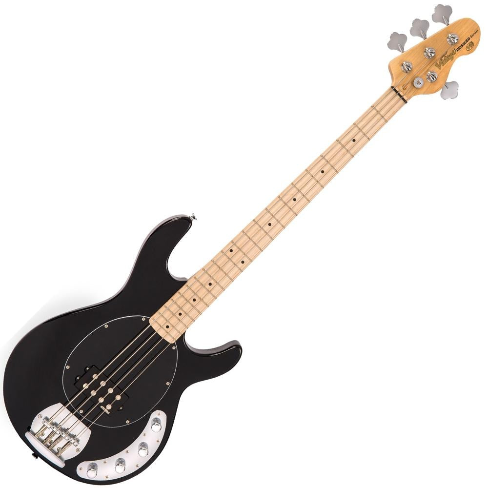 Đàn Guitar Bass Vintage V96 Reissued Active Bass, Black
