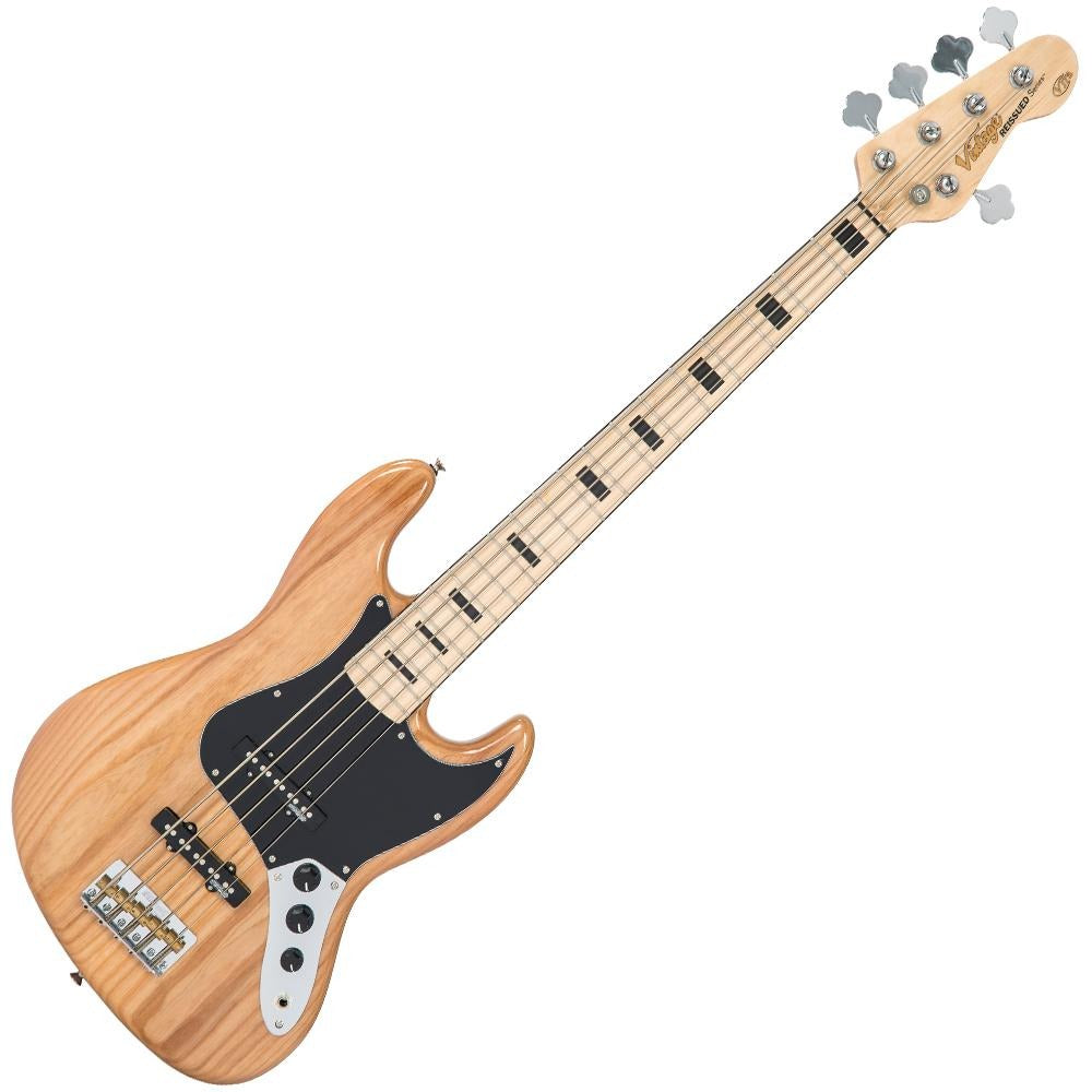 Đàn Guitar Bass Vintage VJ75 ReIssued Maple Fingerboard, Natural Ash