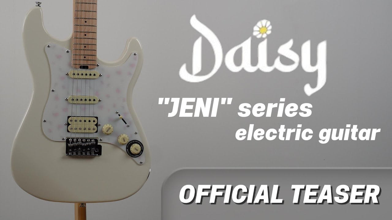 Đàn Guitar Điện Daisy Jeni E200 HSS Electric Guitar, Maple Fingerboard, White