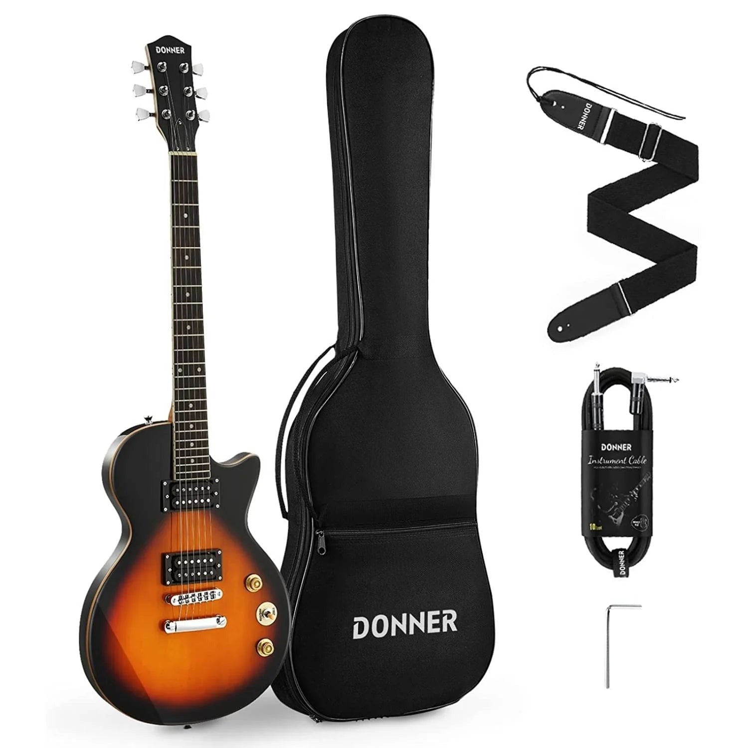 Đàn Guitar Điện Donner DLP-124, Sunburst