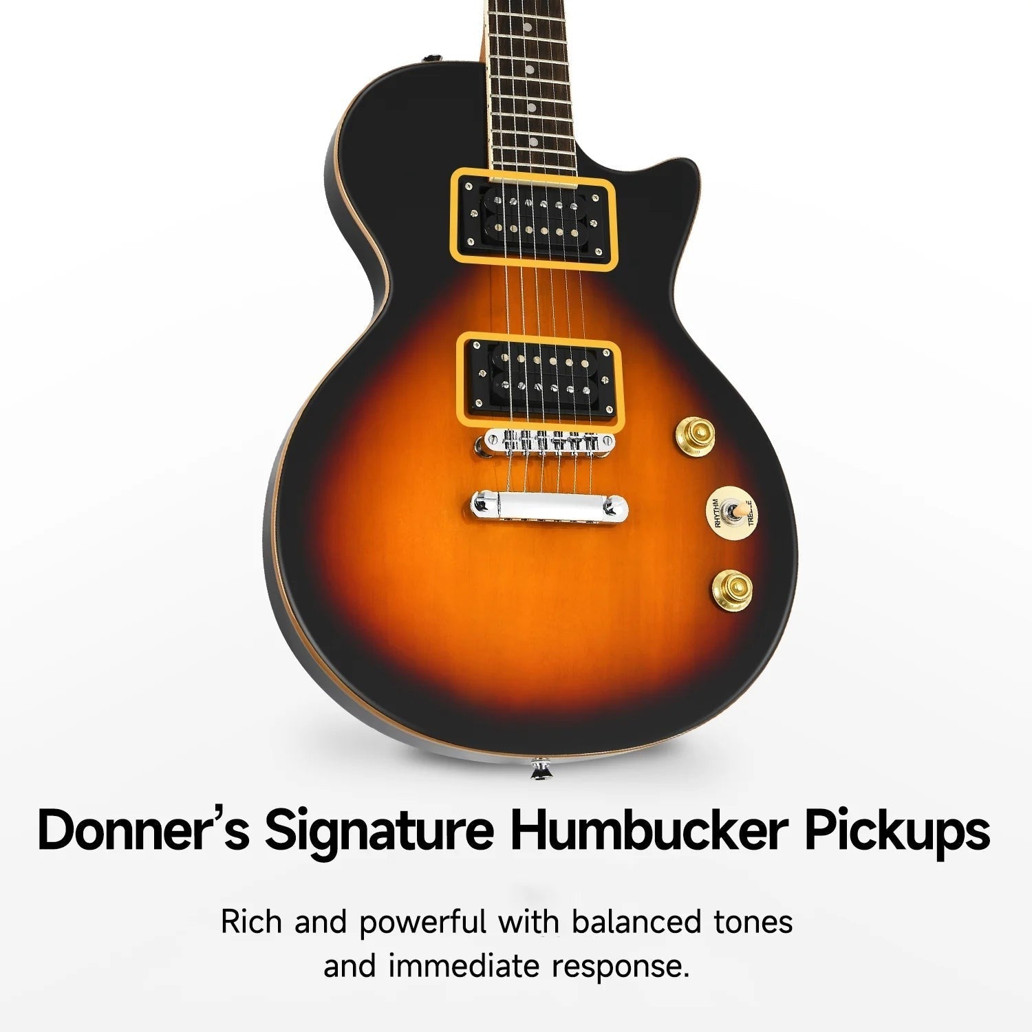 Đàn Guitar Điện Donner DLP-124, Sunburst