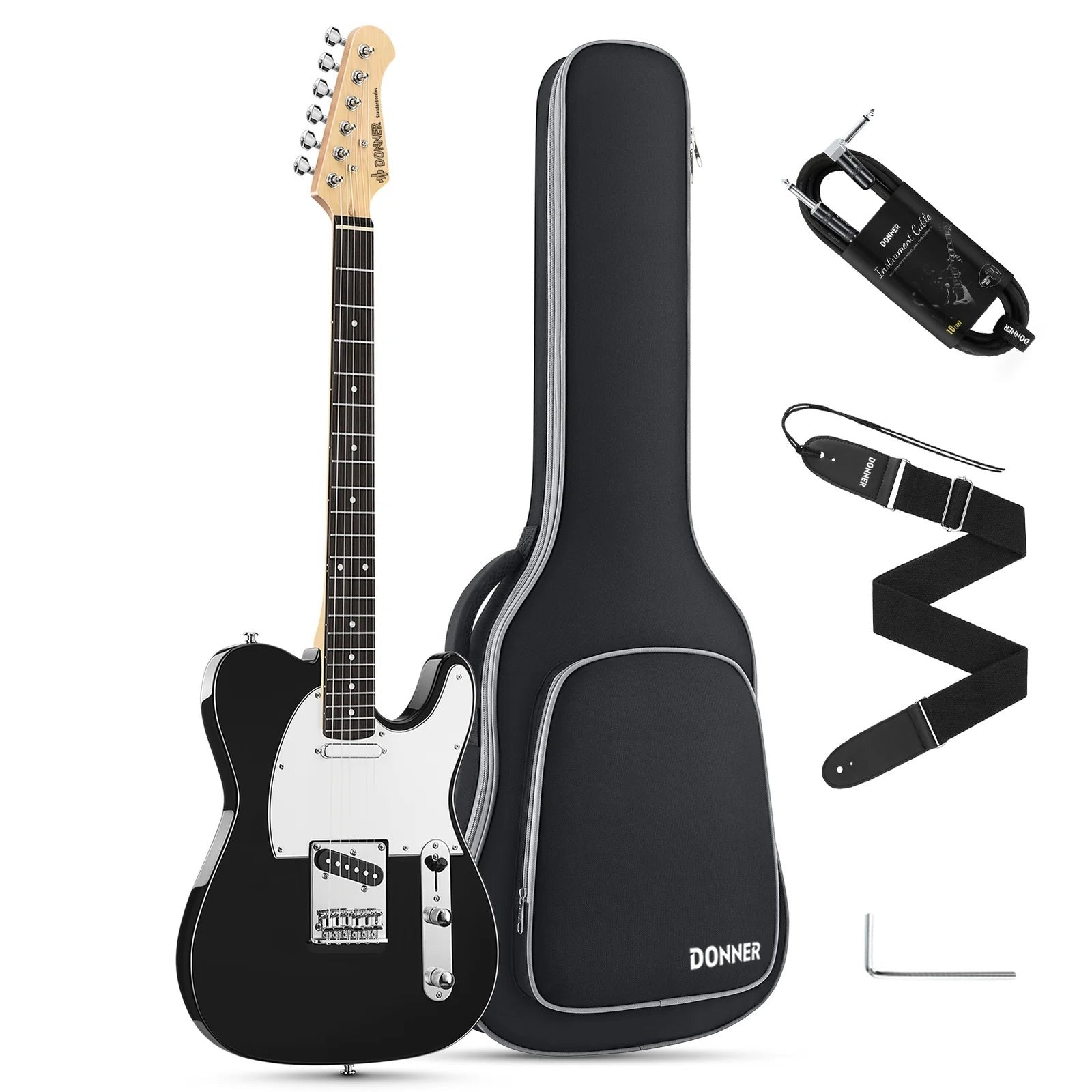 Đàn Guitar Điện Donner DTC100, Black