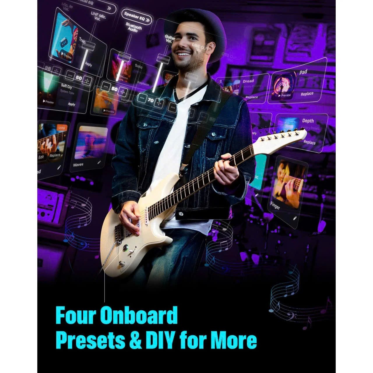 Đàn Guitar Điện Enya Inspire, Ivory