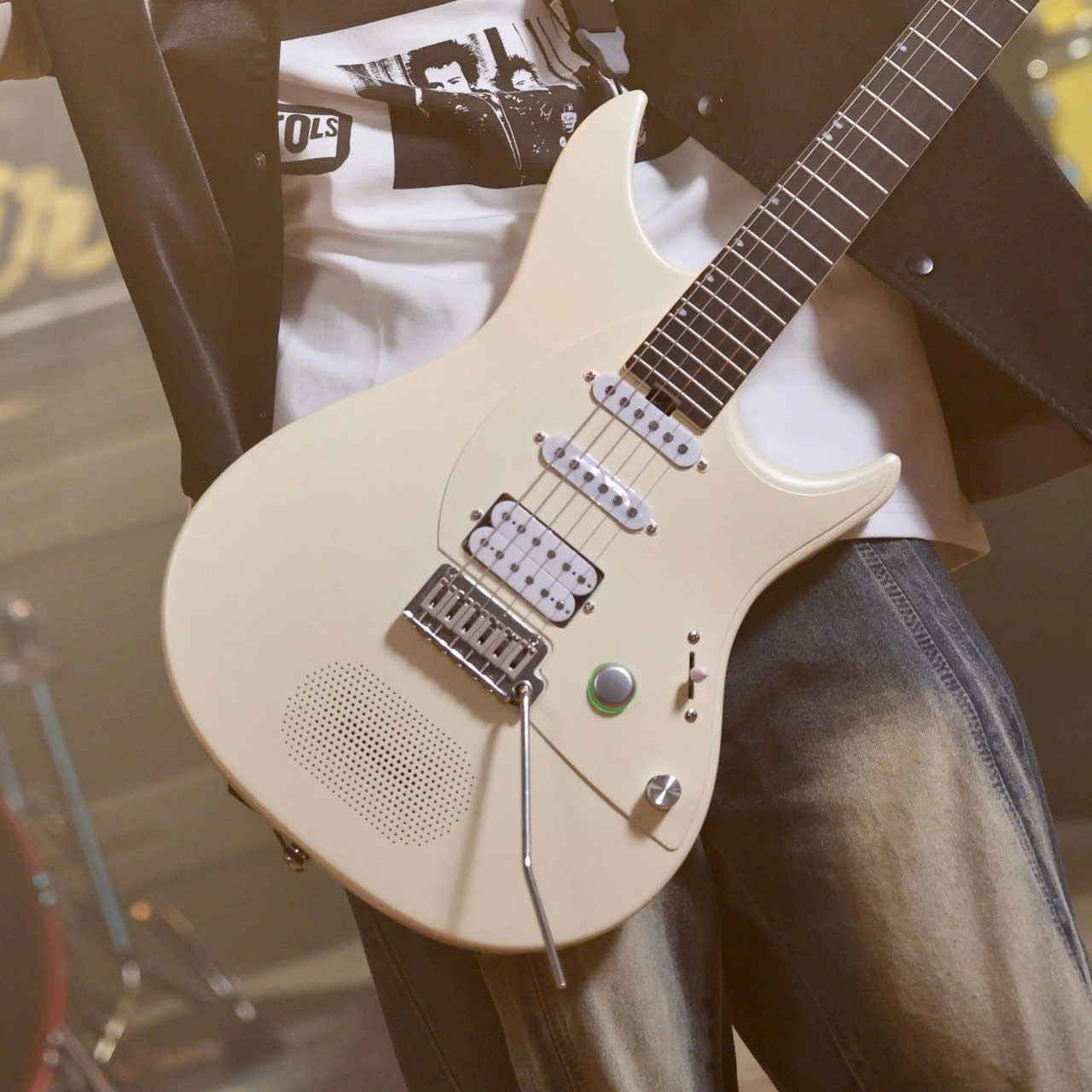 Đàn Guitar Điện Enya Inspire, Ivory