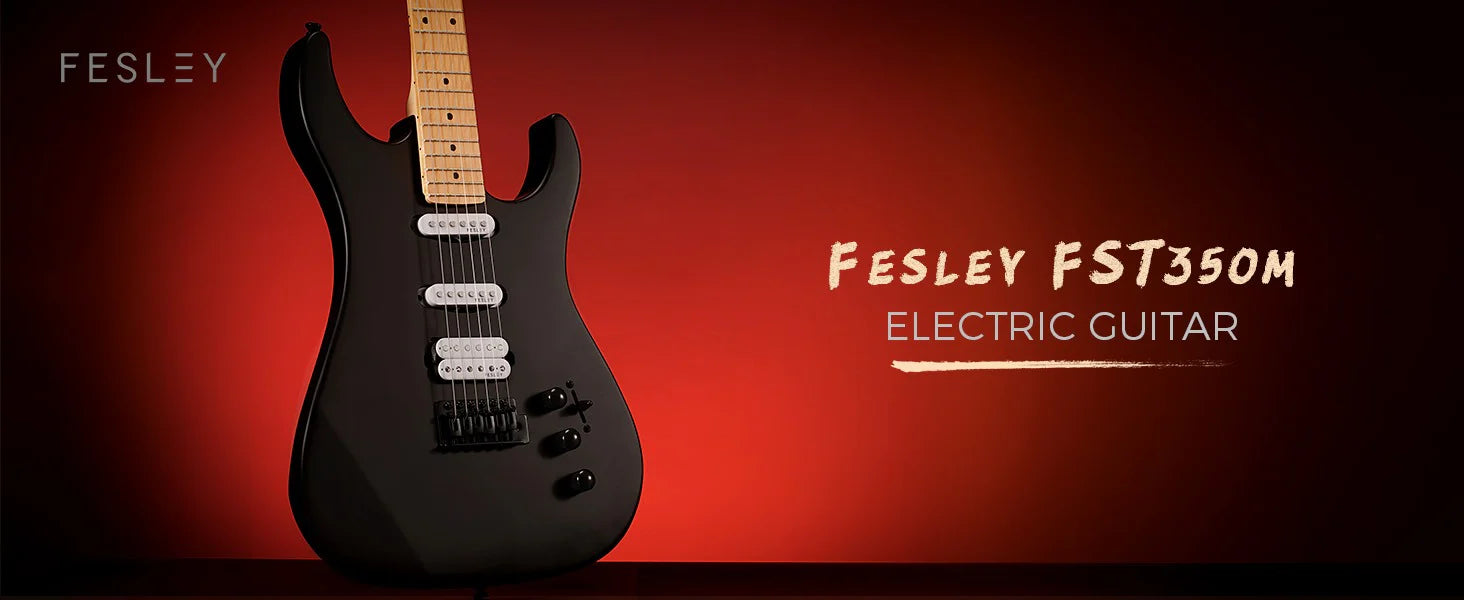 Đàn Guitar Điện Fesley FST350M HSS Electric Guitar, Maple Fingerboard