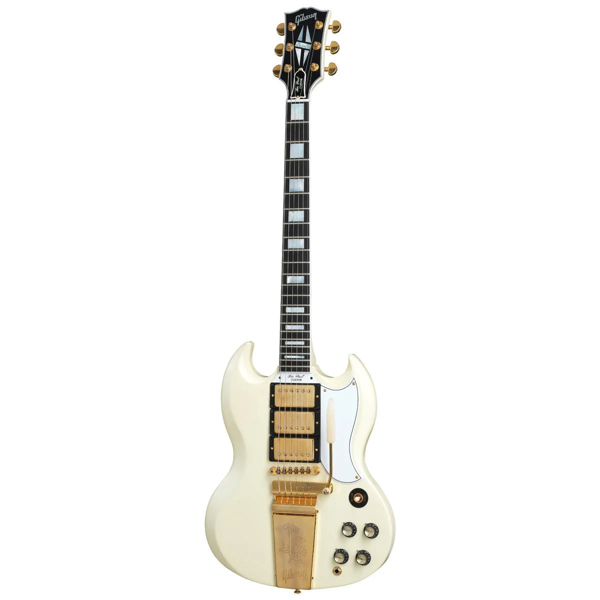 Đàn Guitar Điện Gibson 1963 Les Paul SG Custom Reissue, VOS, Classic White