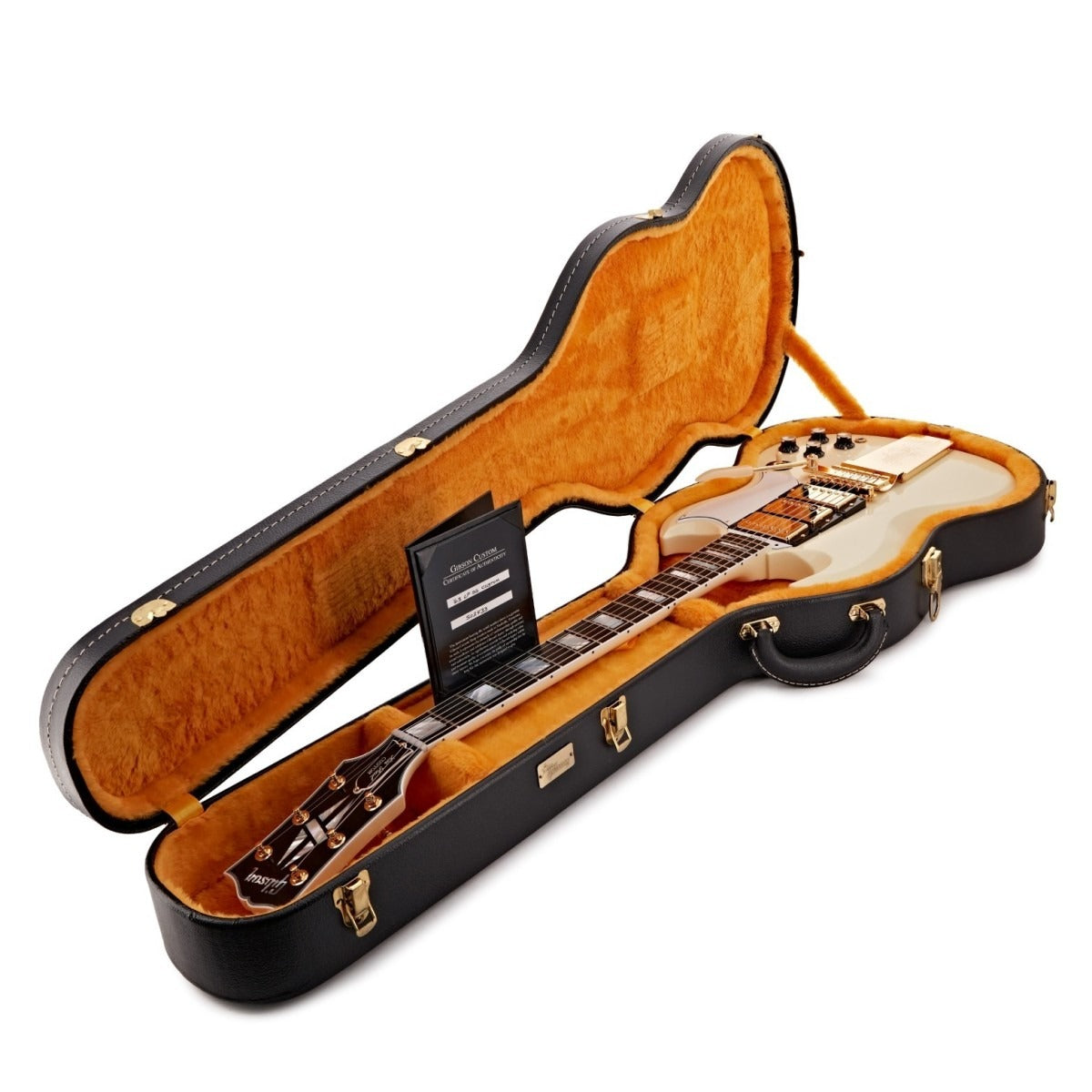 Đàn Guitar Điện Gibson 1963 Les Paul SG Custom Reissue, VOS, Classic White