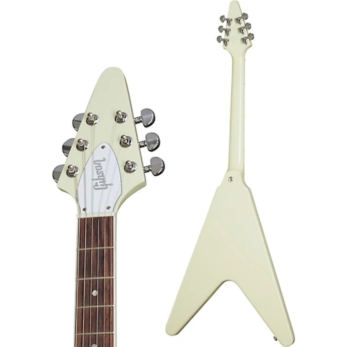 Đàn Guitar Điện Gibson 70s Flying V, Classic White