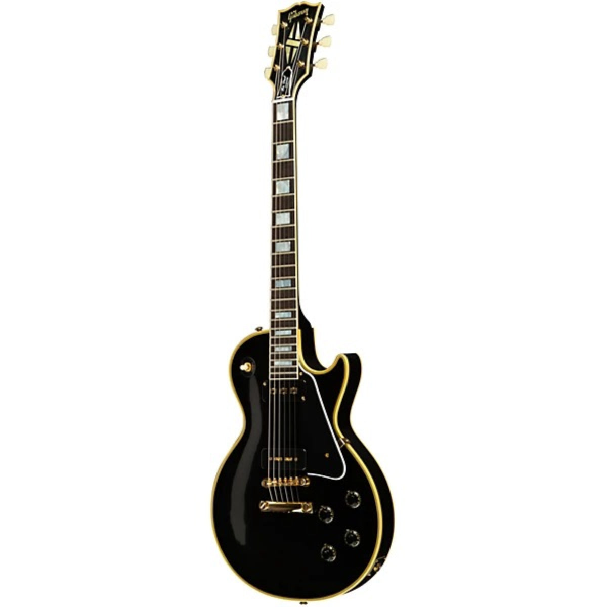Đàn Guitar Điện Gibson Custom 1954 Les Paul Custom Staple Pickup Reissue VOS, Ebony