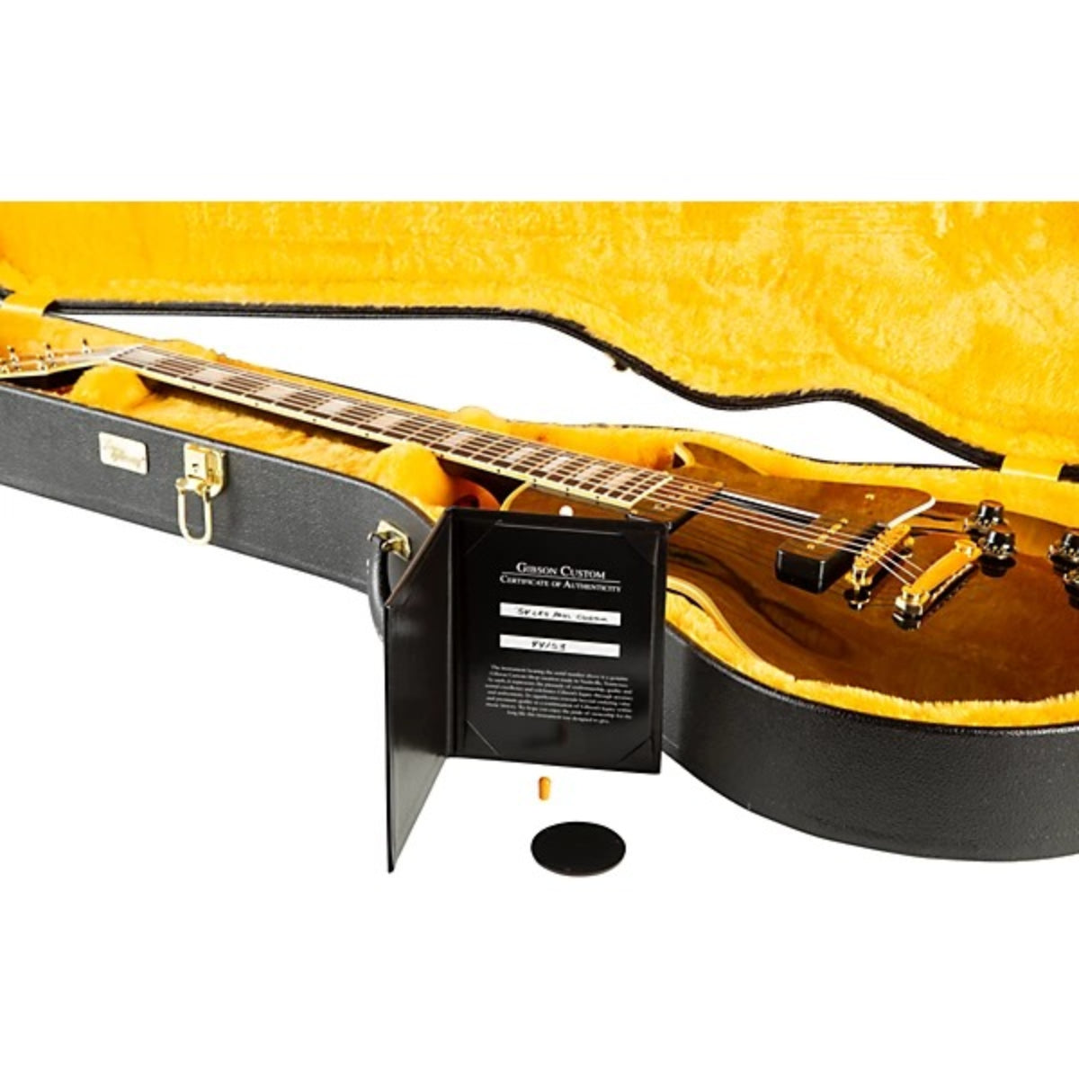 Đàn Guitar Điện Gibson Custom 1954 Les Paul Custom Staple Pickup Reissue VOS, Ebony