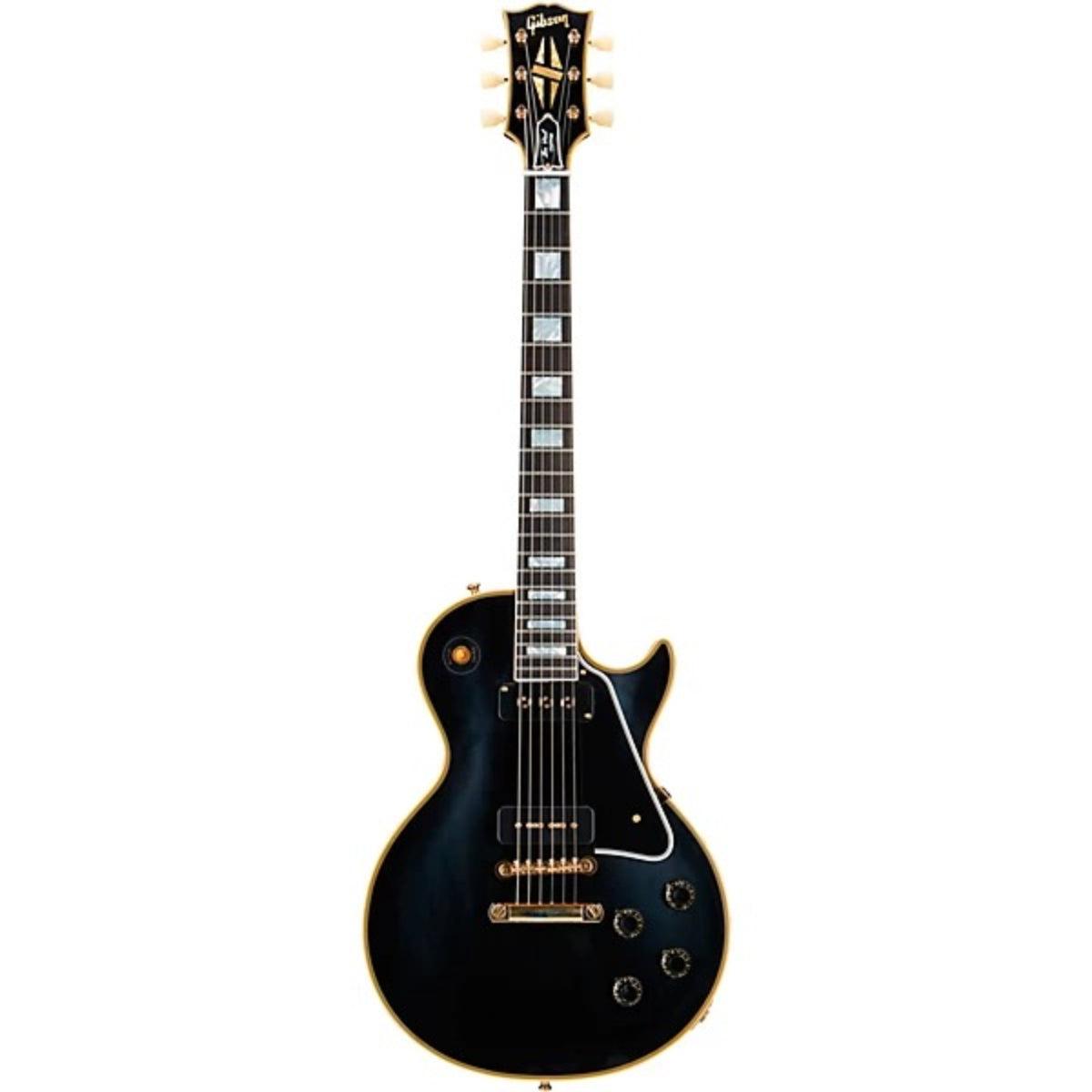 Đàn Guitar Điện Gibson Custom 1954 Les Paul Custom Staple Pickup Reissue VOS, Ebony