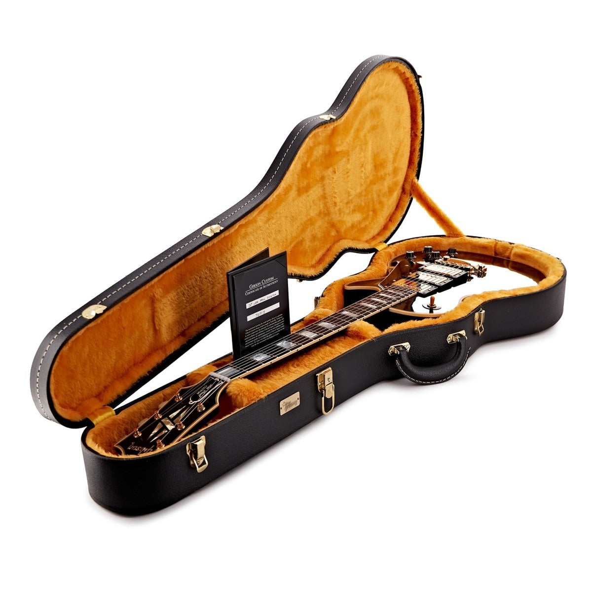 Đàn Guitar Điện Gibson Custom 1957 Les Paul Custom Reissue 3 Pickup VOS, Ebony