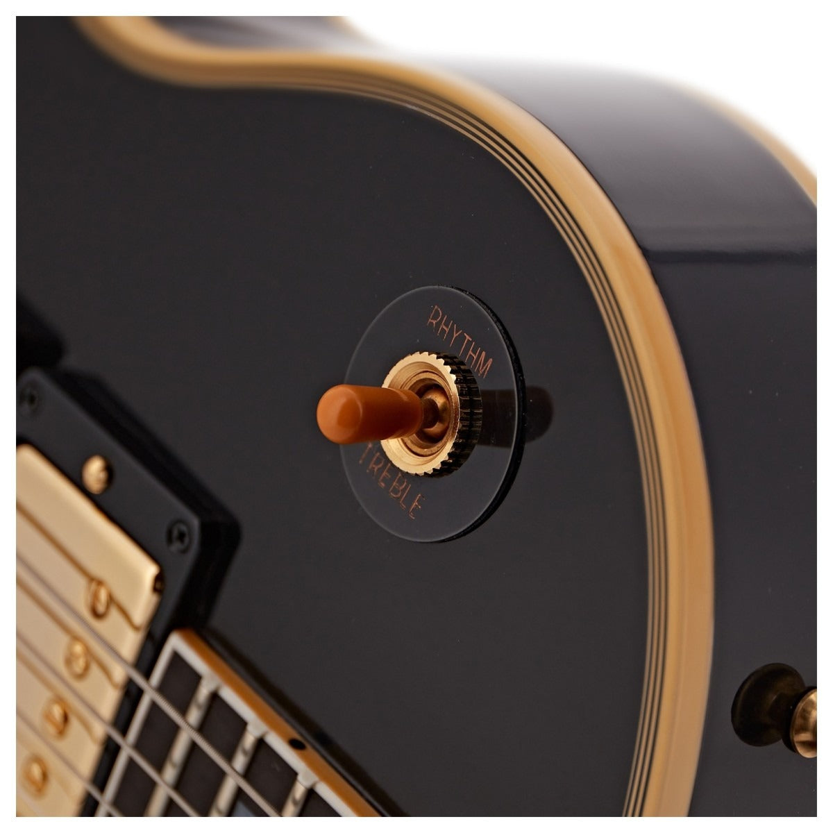 Đàn Guitar Điện Gibson Custom 1957 Les Paul Custom Reissue 3 Pickup VOS, Ebony