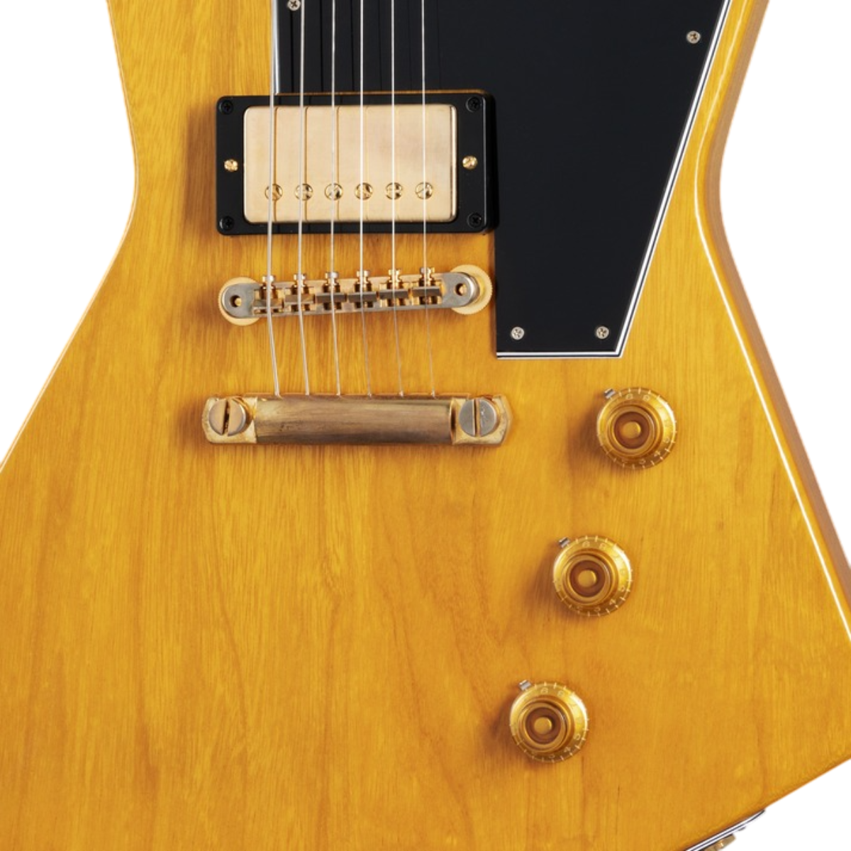 Đàn Guitar Điện Gibson Custom 1958 Korina Explorer Reissue, VOS, Natural Black