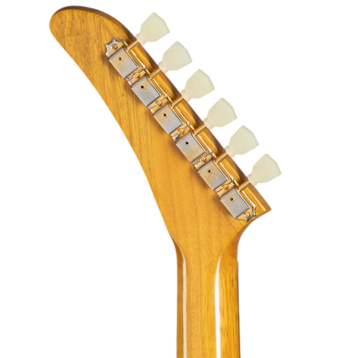 Đàn Guitar Điện Gibson Custom 1958 Korina Explorer Reissue, VOS, Natural White