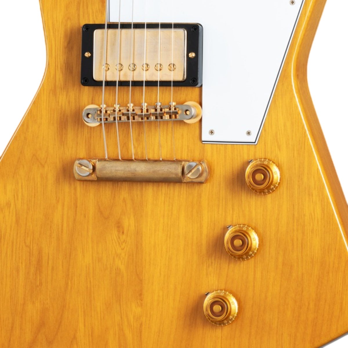 Đàn Guitar Điện Gibson Custom 1958 Korina Explorer Reissue, VOS, Natural White