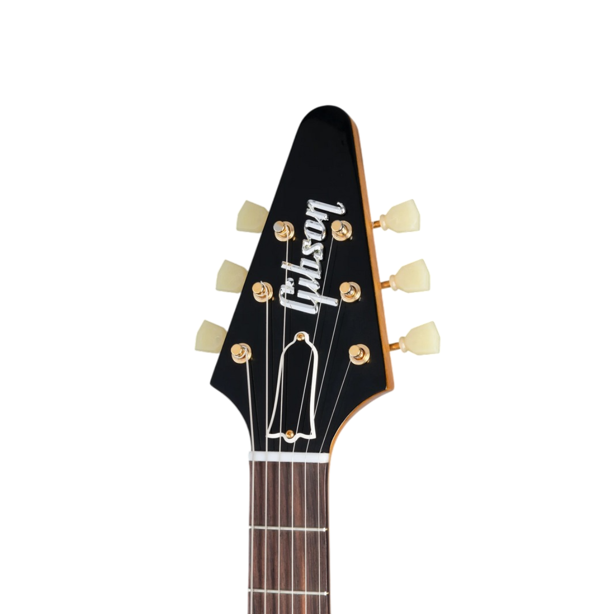 Đàn Guitar Điện Gibson Custom 1958 Korina Flying V Reissue, VOS, Natural White