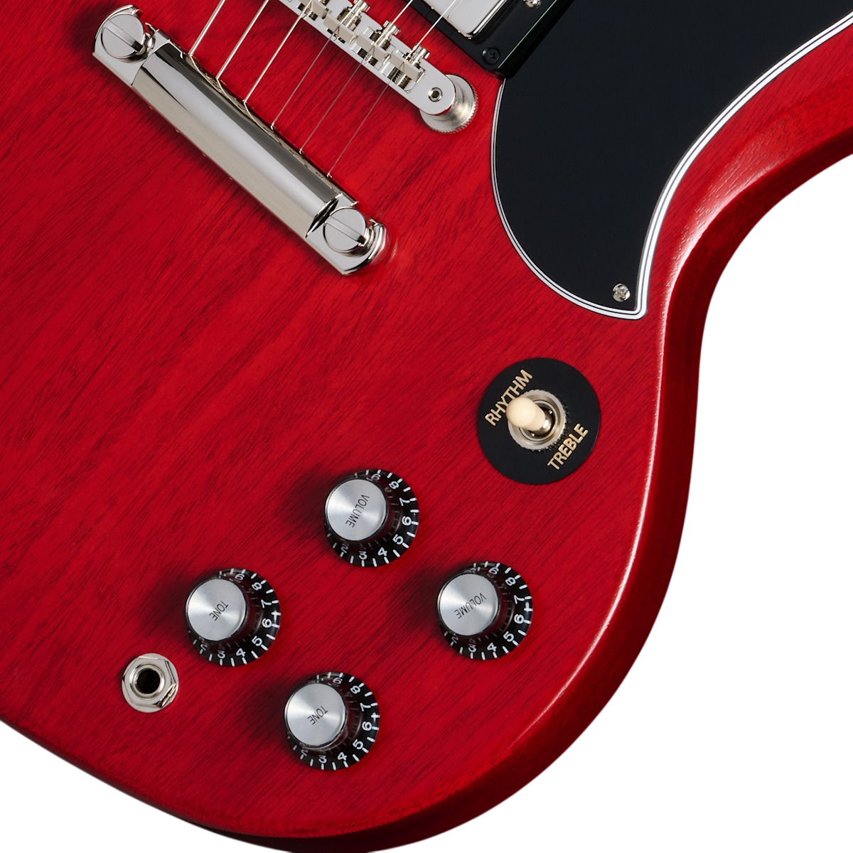 Đàn Guitar Điện Gibson SG Standard '61 Faded with '57 Classic Underwound, Vintage Cherry Satin