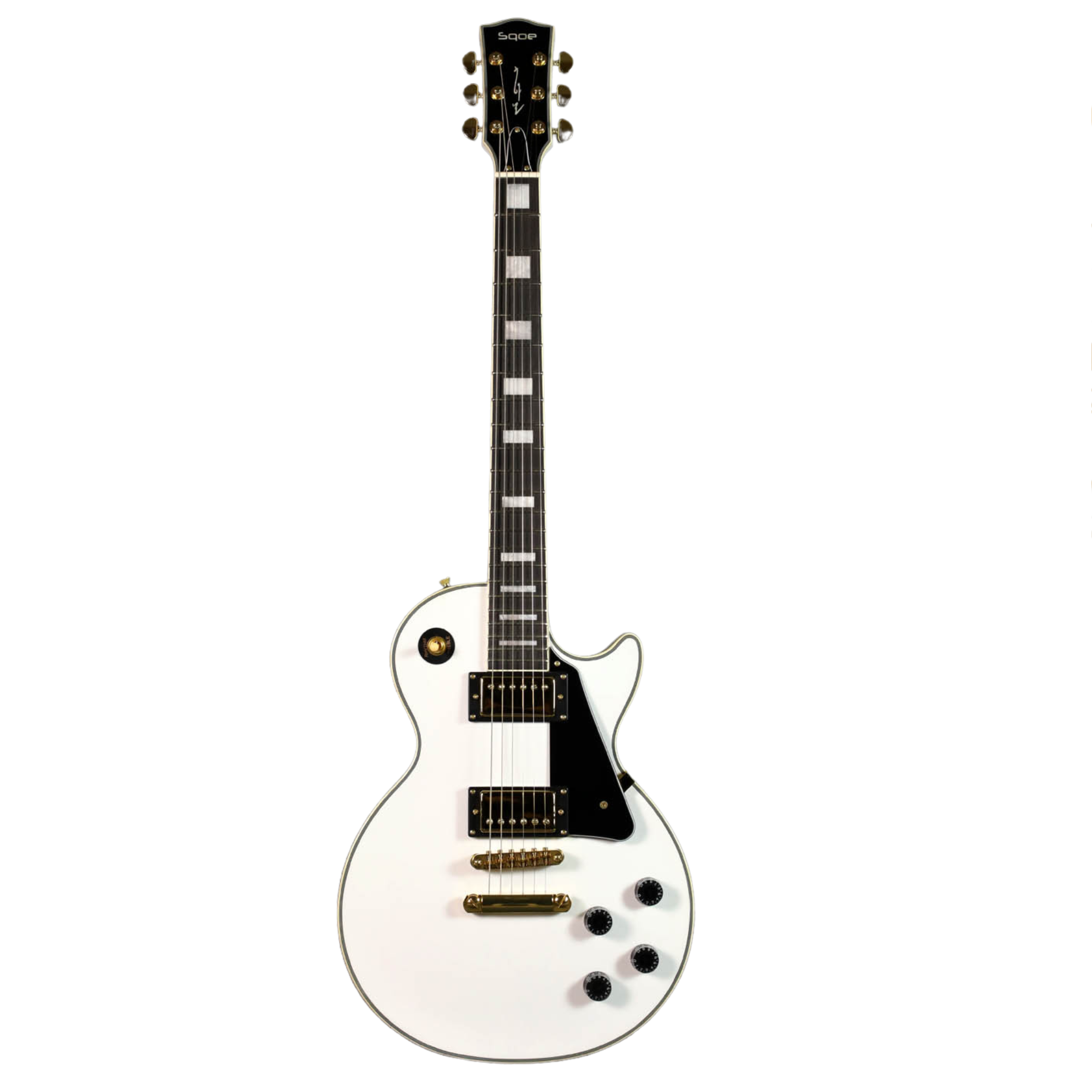 Đàn Guitar Điện Sqoe SELP300 HH Electric Guitar w/Case, White