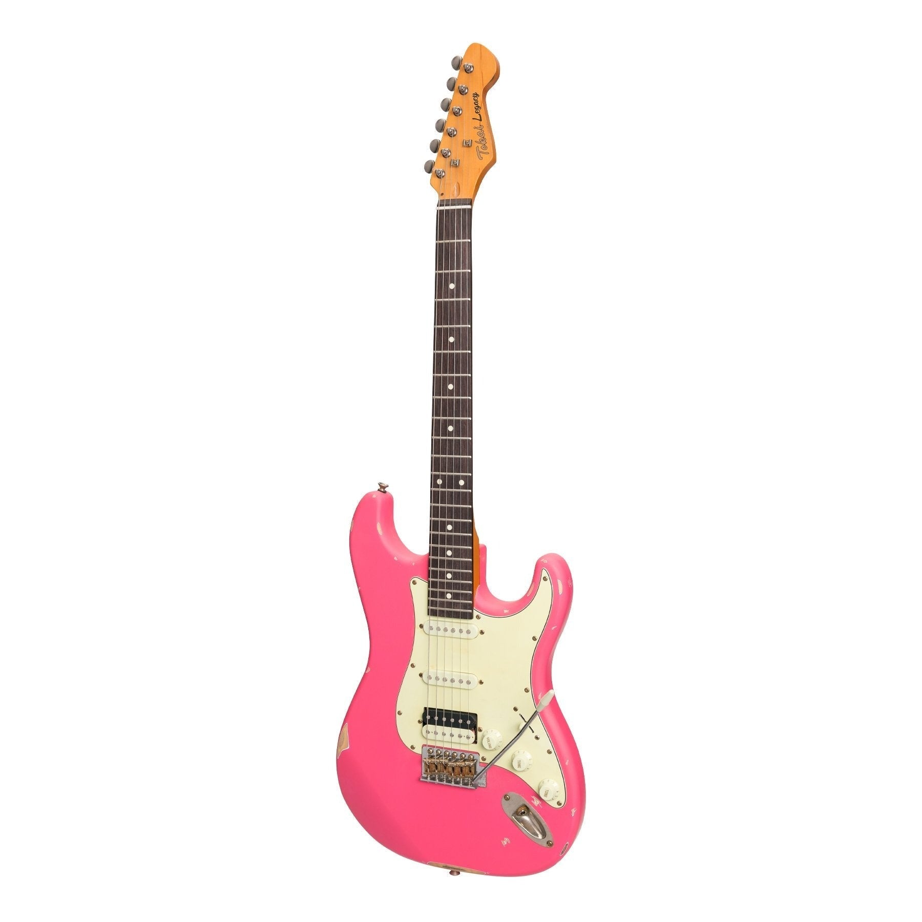 Đàn Guitar Điện Tokai Legacy Series ST Style HSS Relic, Pink