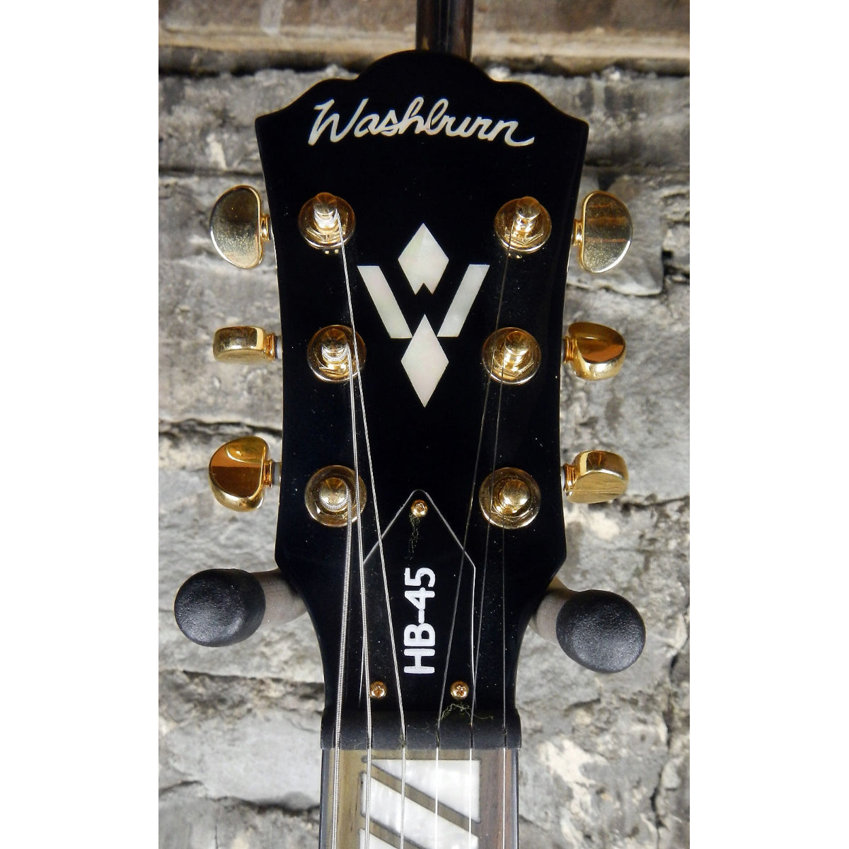 Đàn Guitar Điện Washburn HB45 Hollow Body Guitar, White