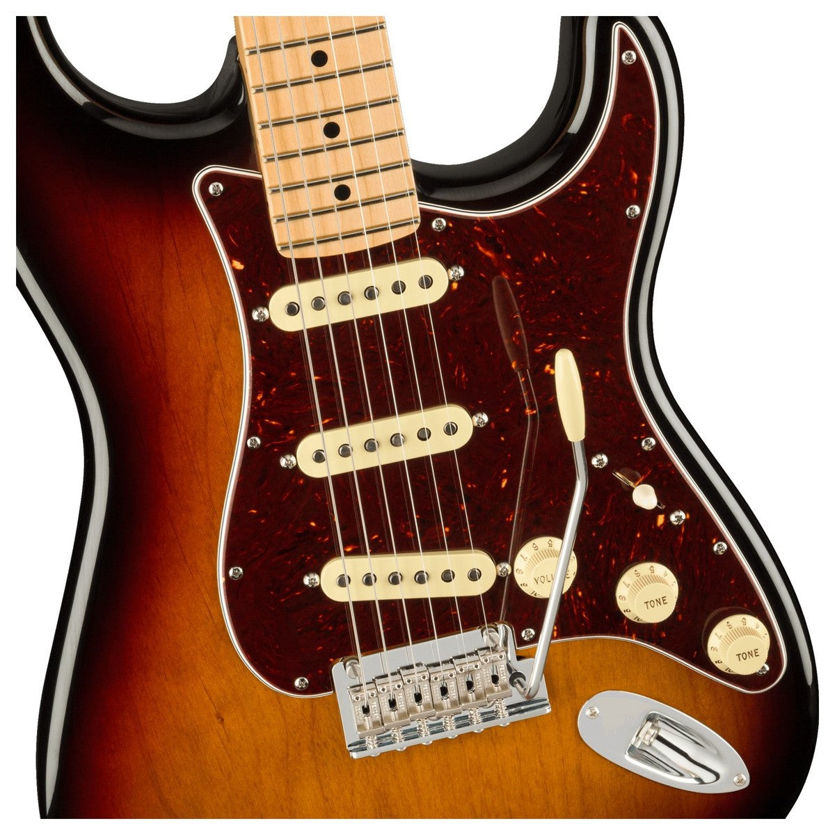 Đàn Guitar Điện Fender American Professional II Stratocaster, Maple Fingerboard, 3 - Color Sunburst, #0113902700