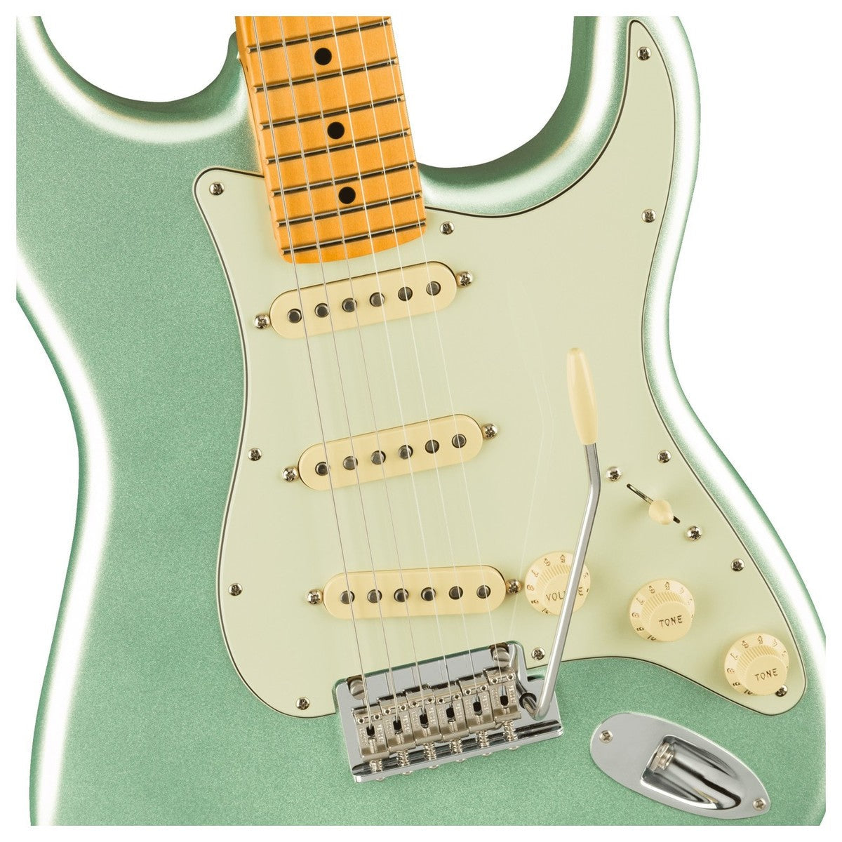 Đàn Guitar Điện Fender American Professional II Stratocaster, Maple Fingerboard, Mystic Surf Green, #0113902718