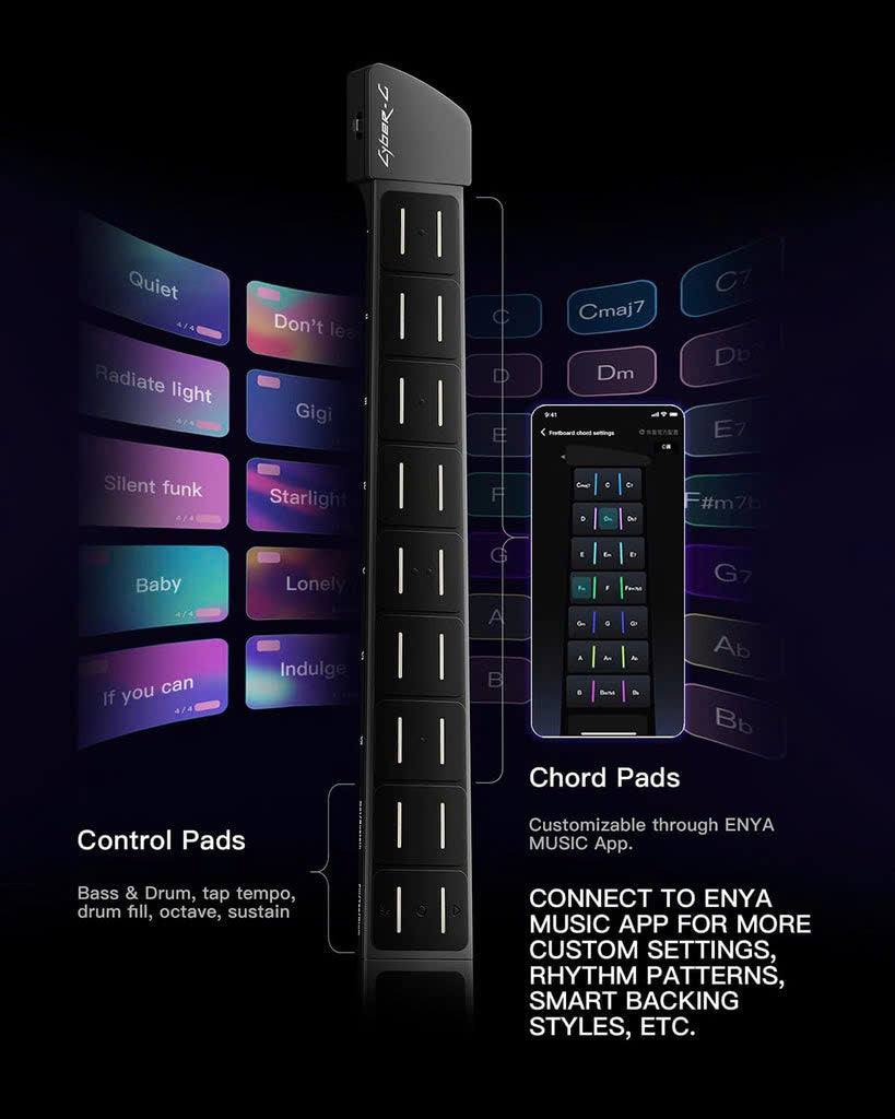 Đàn Guitar Enya Cyber G Keyboard