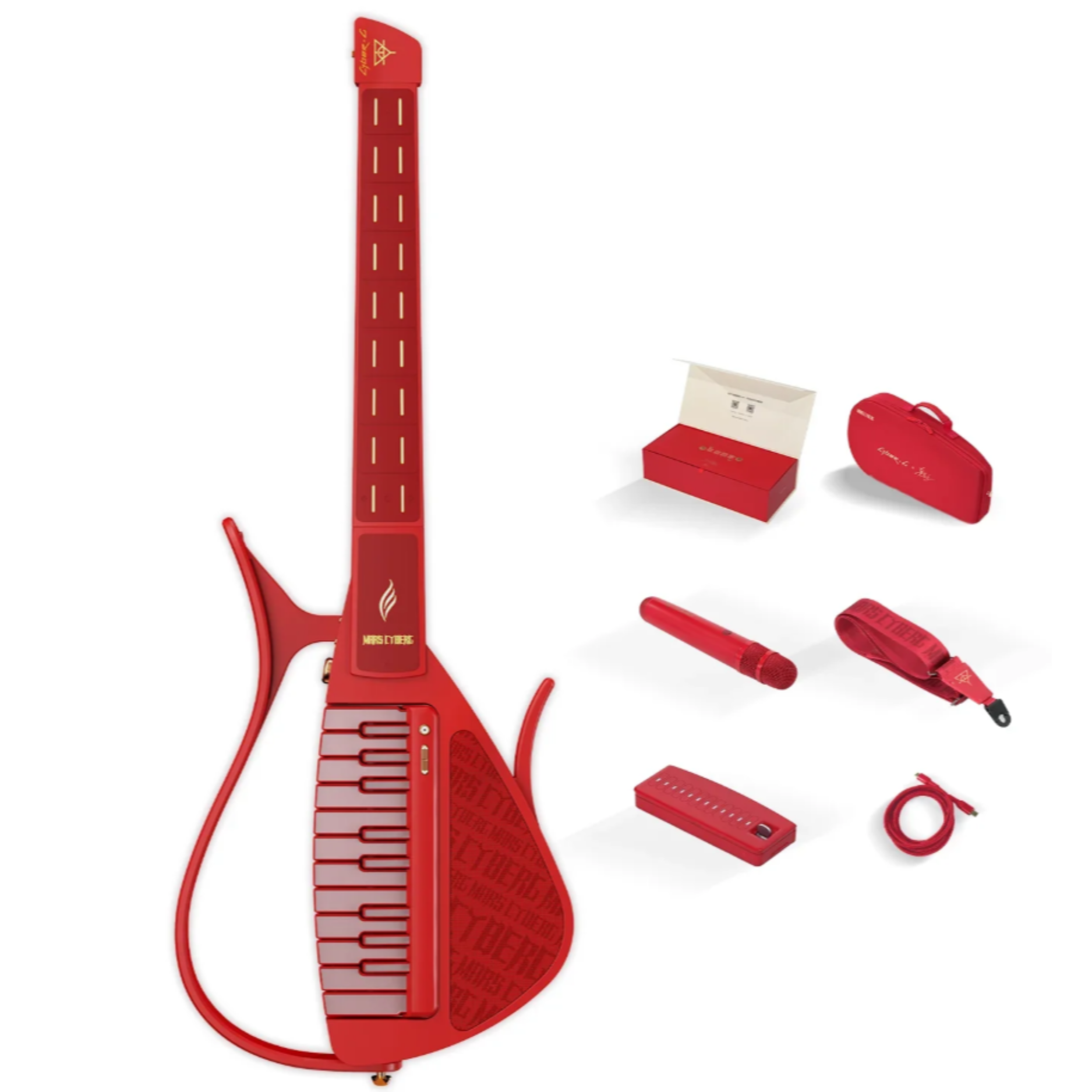 Đàn Guitar Enya Cyber G Stringless Pick Module Huachenyu Signature, Mars