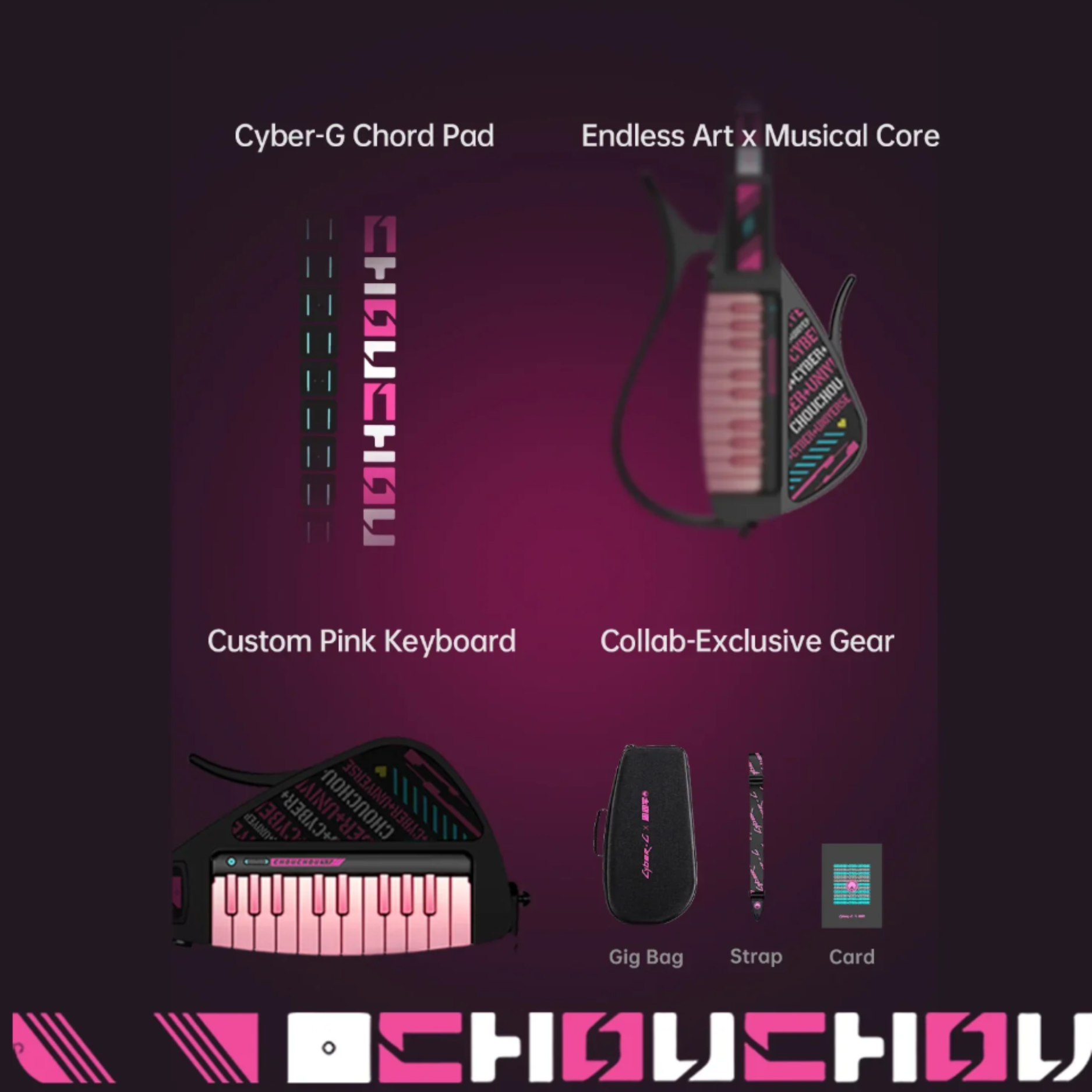 Đàn Guitar Enya Cyber G Stringless Pick Module, Chou Chou