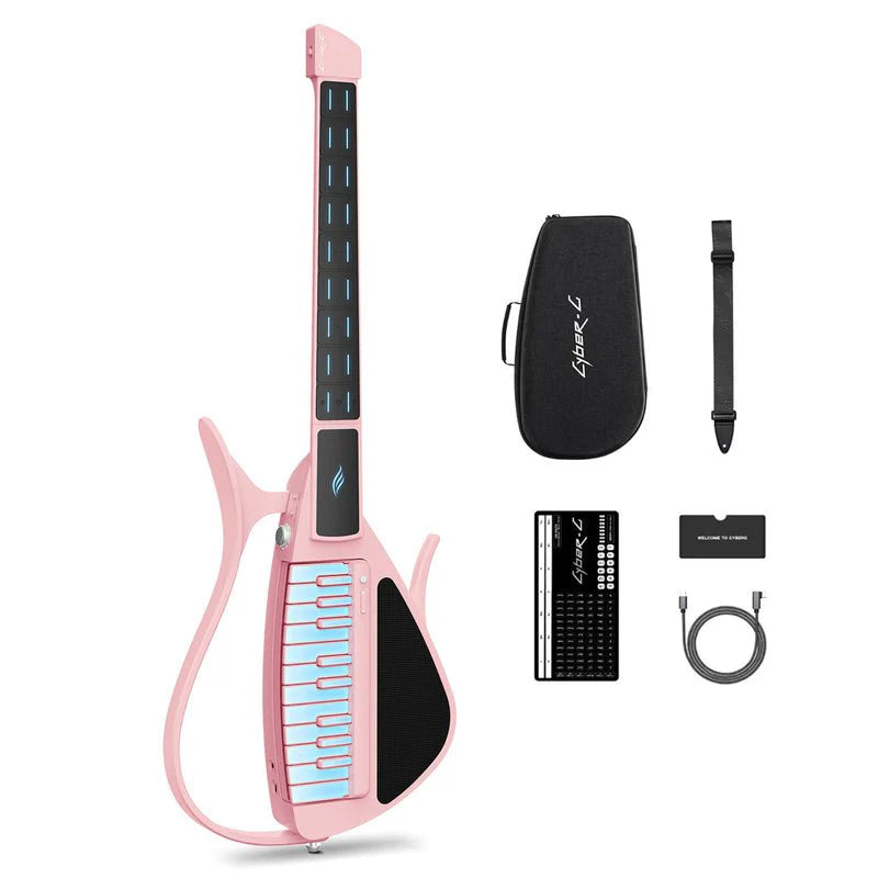 Đàn Guitar Enya Cyber G Stringless Keyboard Module, Pink