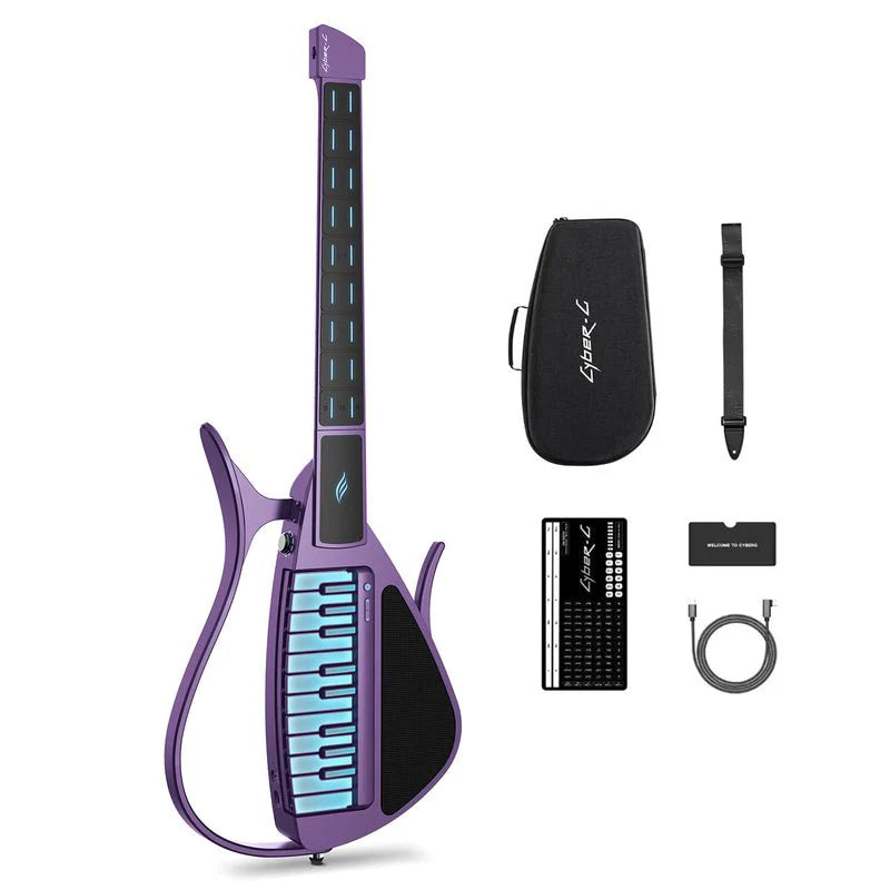 Đàn Guitar Enya Cyber G Stringless Keyboard Module, Purple