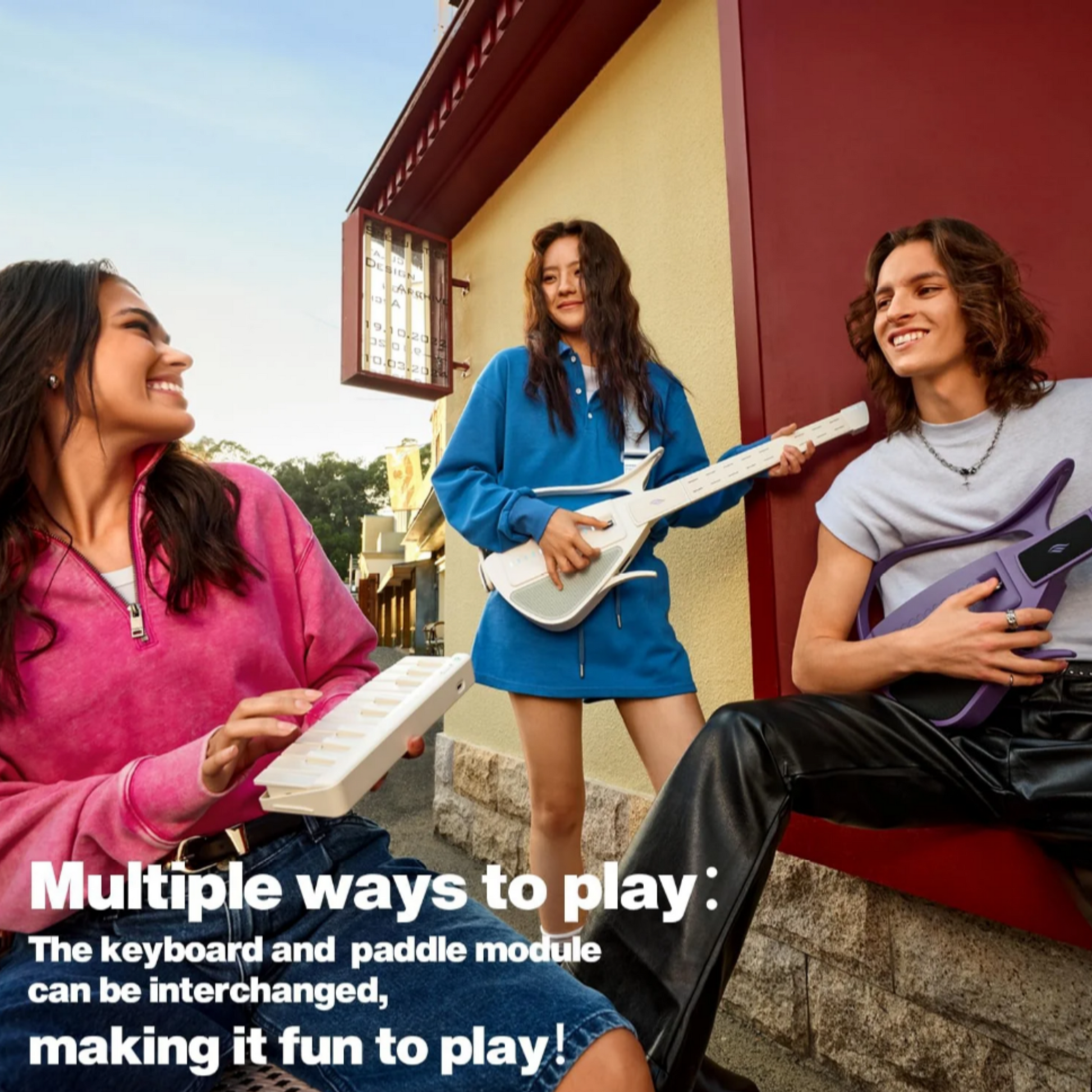 Đàn Guitar Enya Cyber G Stringless Pick Module, Purple