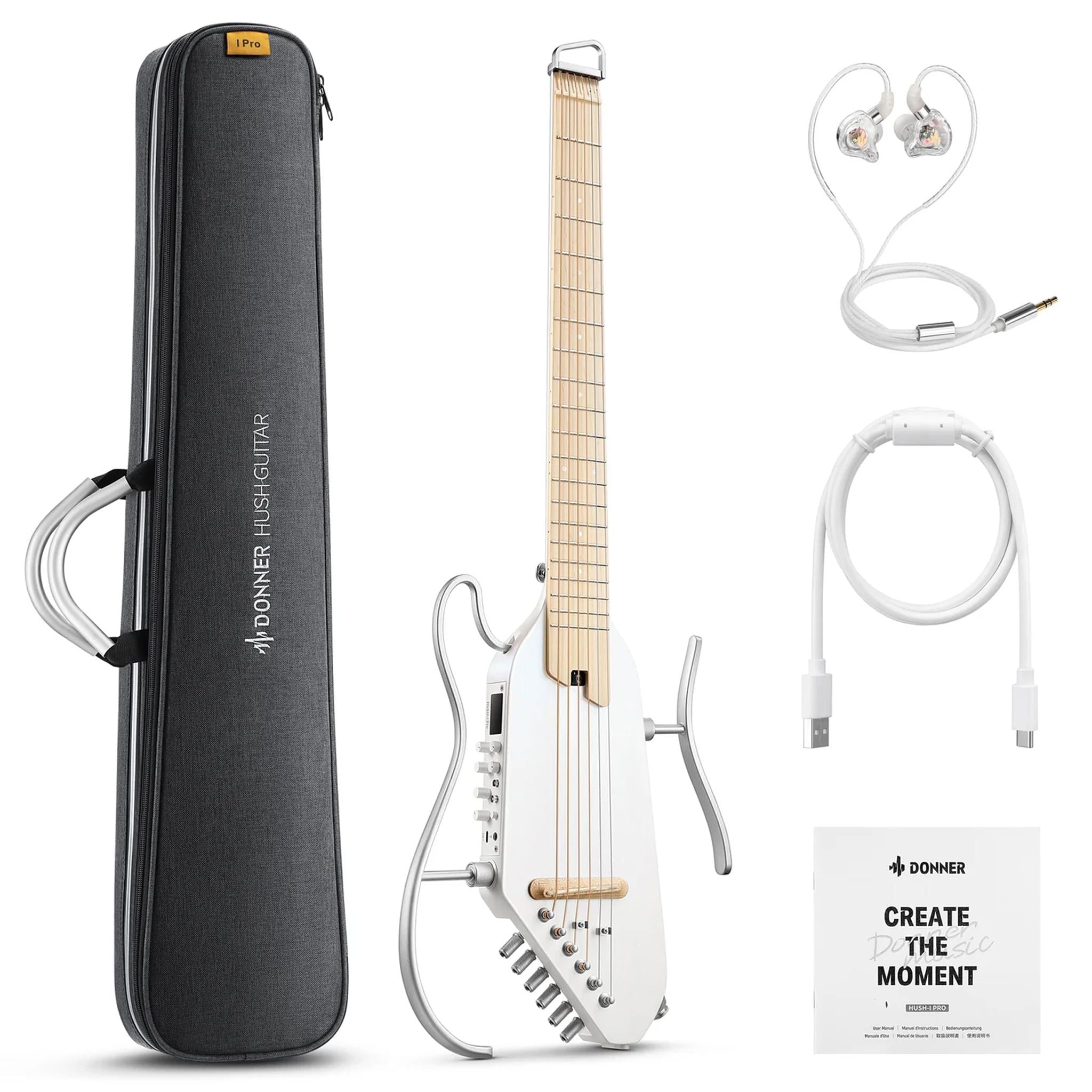 Đàn Guitar Silent Acoustic Donner HUSH I Pro Mahogany