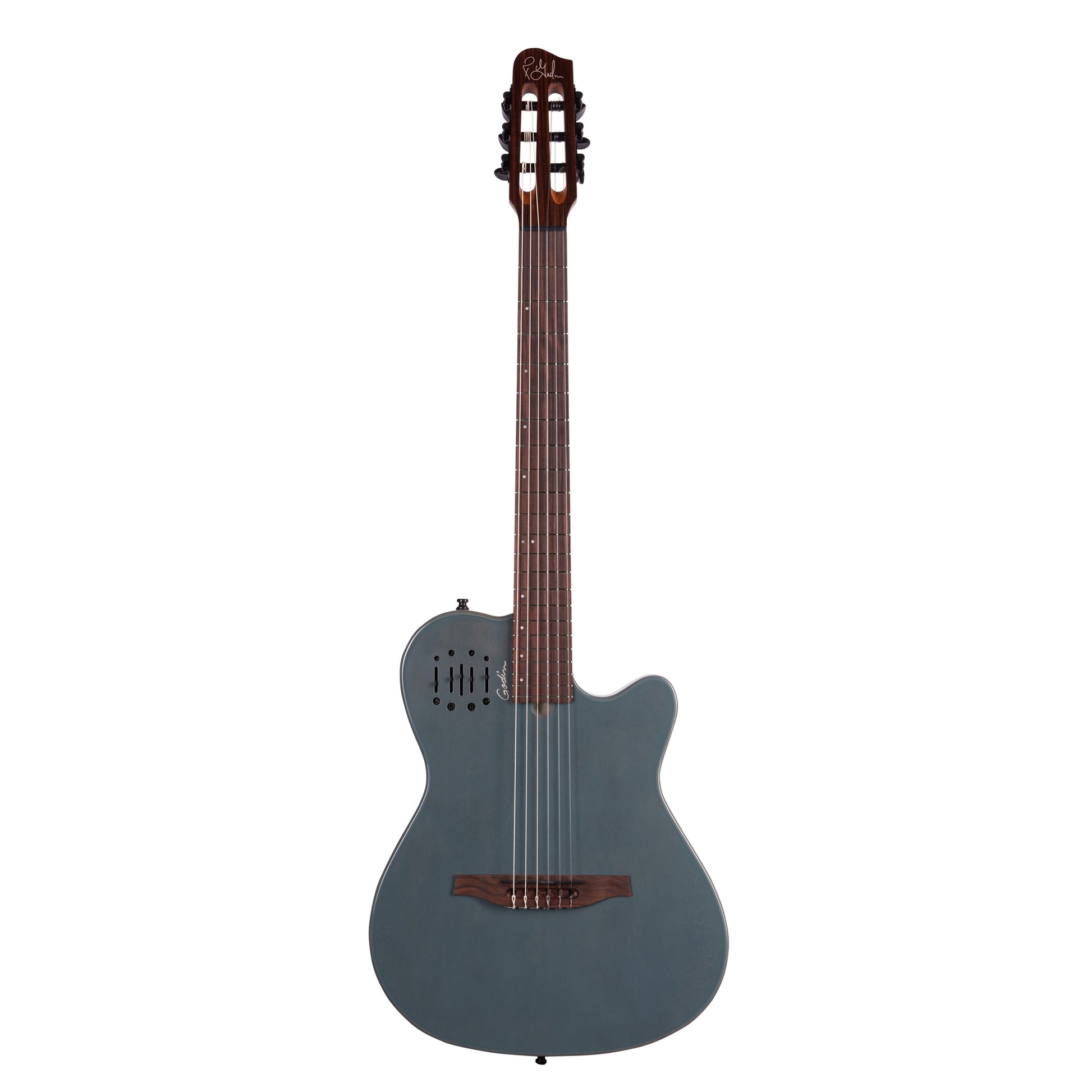 Đàn Guitar Silent Classic Godin Multiac Mundial, Arctik Blue