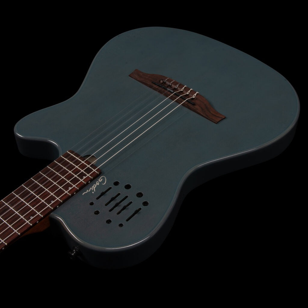Đàn Guitar Silent Classic Godin Multiac Mundial, Arctik Blue