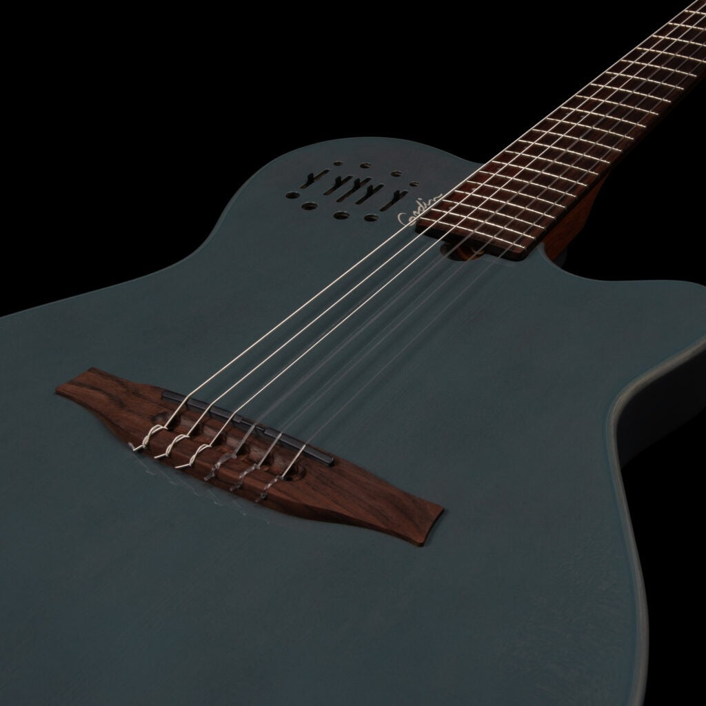 Đàn Guitar Silent Classic Godin Multiac Mundial, Arctik Blue