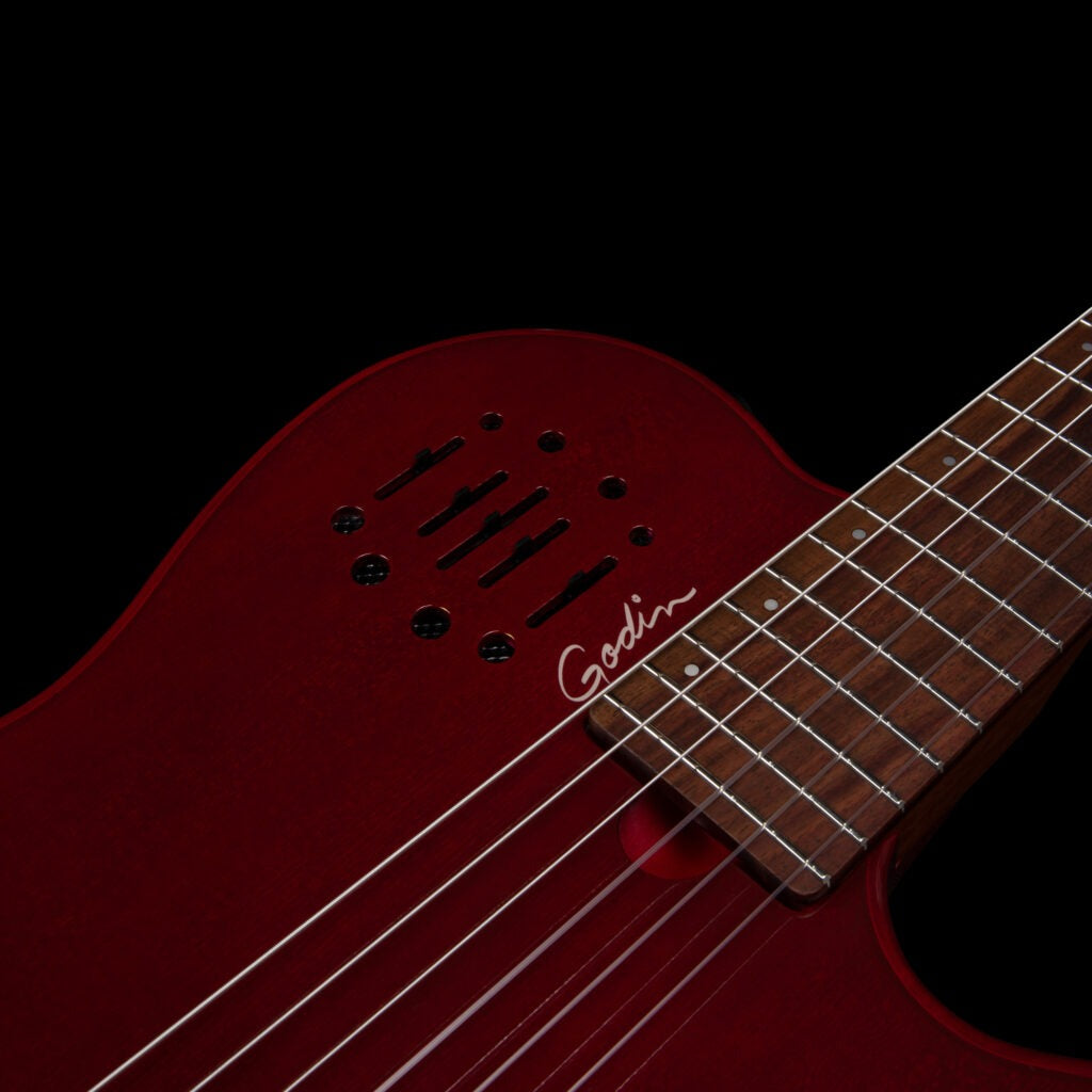Đàn Guitar Silent Classic Godin Multiac Mundial, Aztek Red