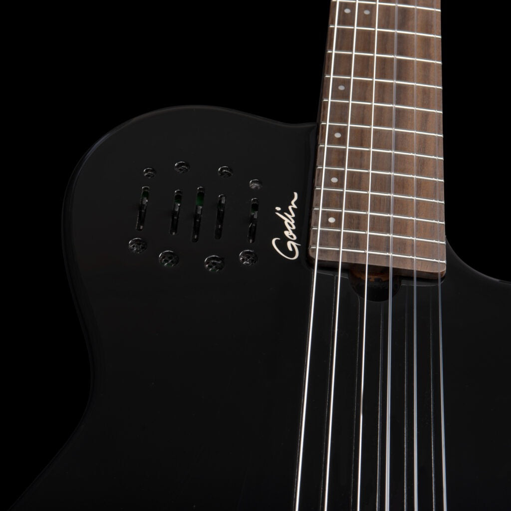 Đàn Guitar Silent Classic Godin Multiac Mundial, Onyx Black
