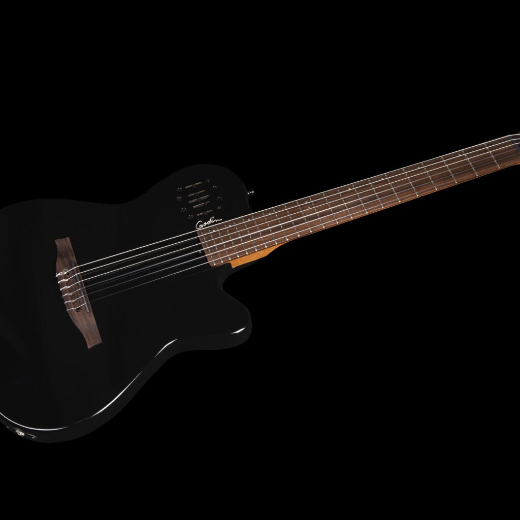 Đàn Guitar Silent Classic Godin Multiac Mundial, Onyx Black