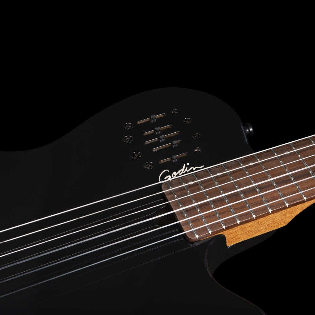 Đàn Guitar Silent Classic Godin Multiac Mundial, Onyx Black