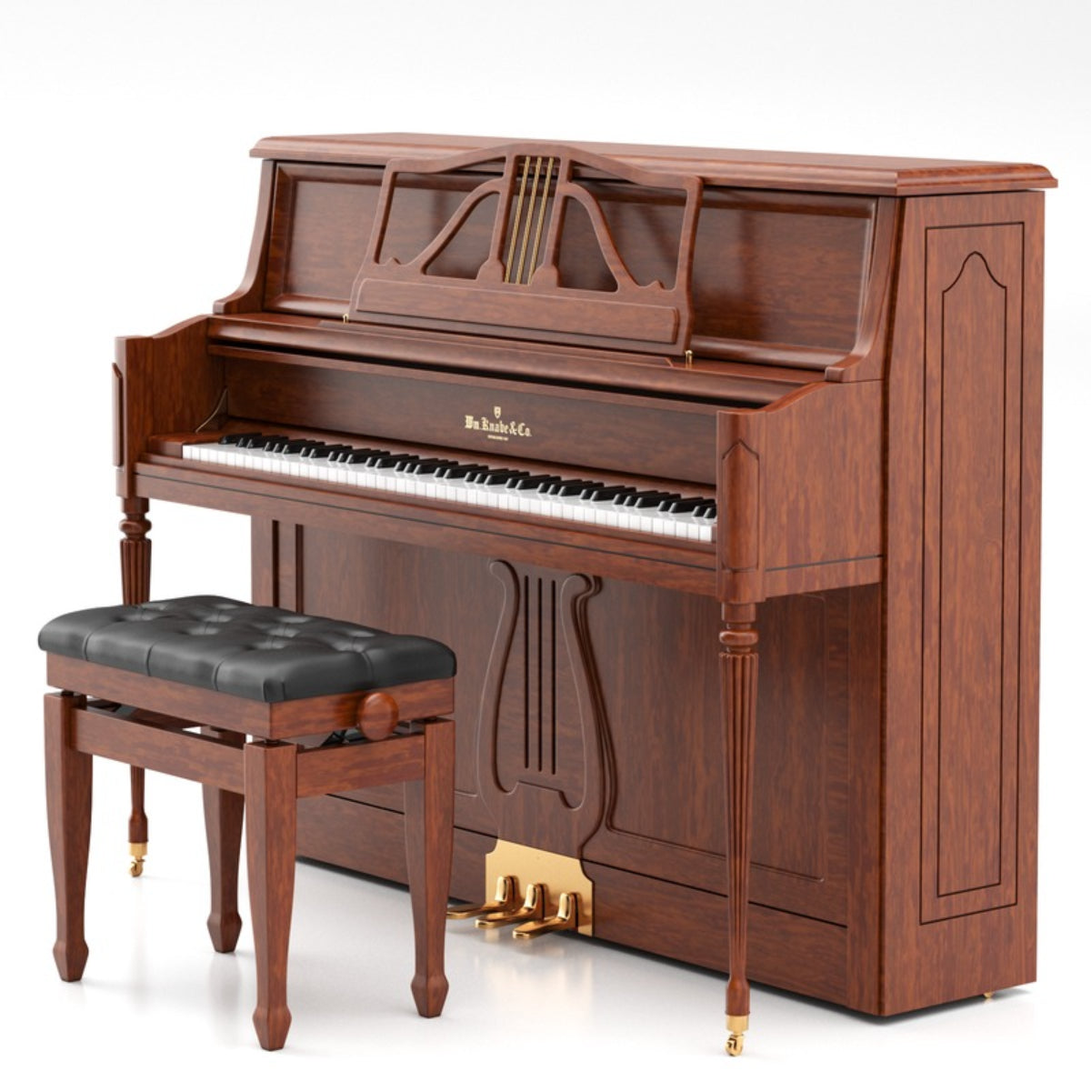 Đàn Piano Cơ Upright William Knabe & Co WMV-647T