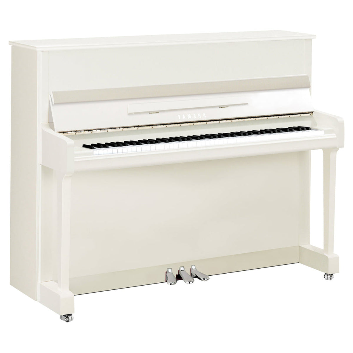 Đàn Piano Cơ Upright Yamaha P116, Polished White Chrome