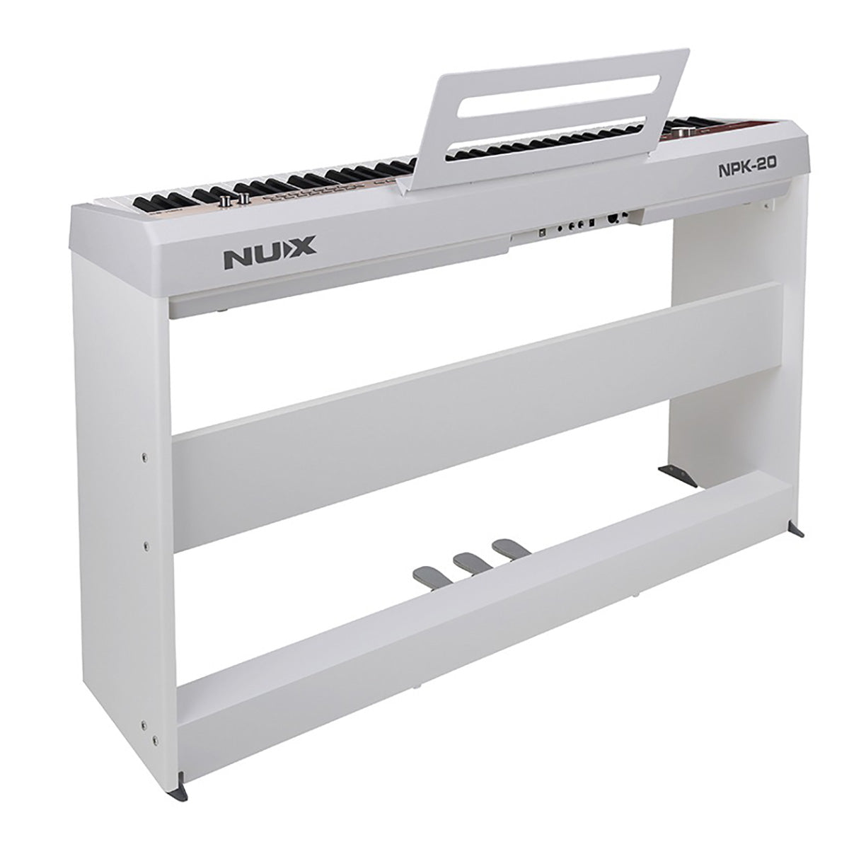 Đàn Piano Điện Nux NPK-20, White, Kèm Chân Gỗ