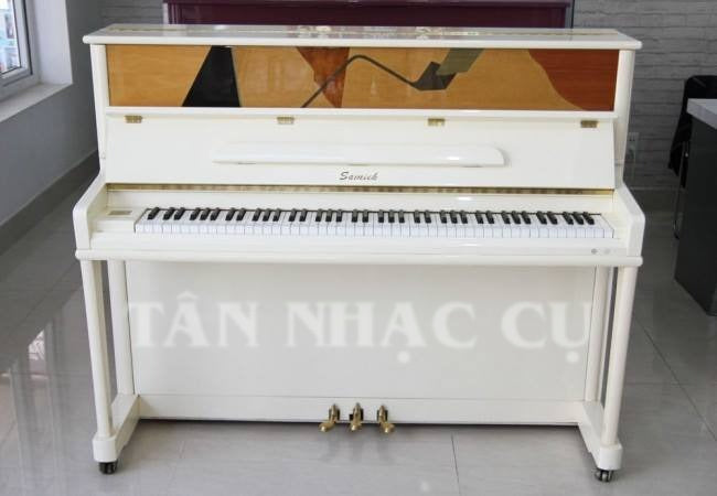 Đàn Piano Cơ Samick Trắng