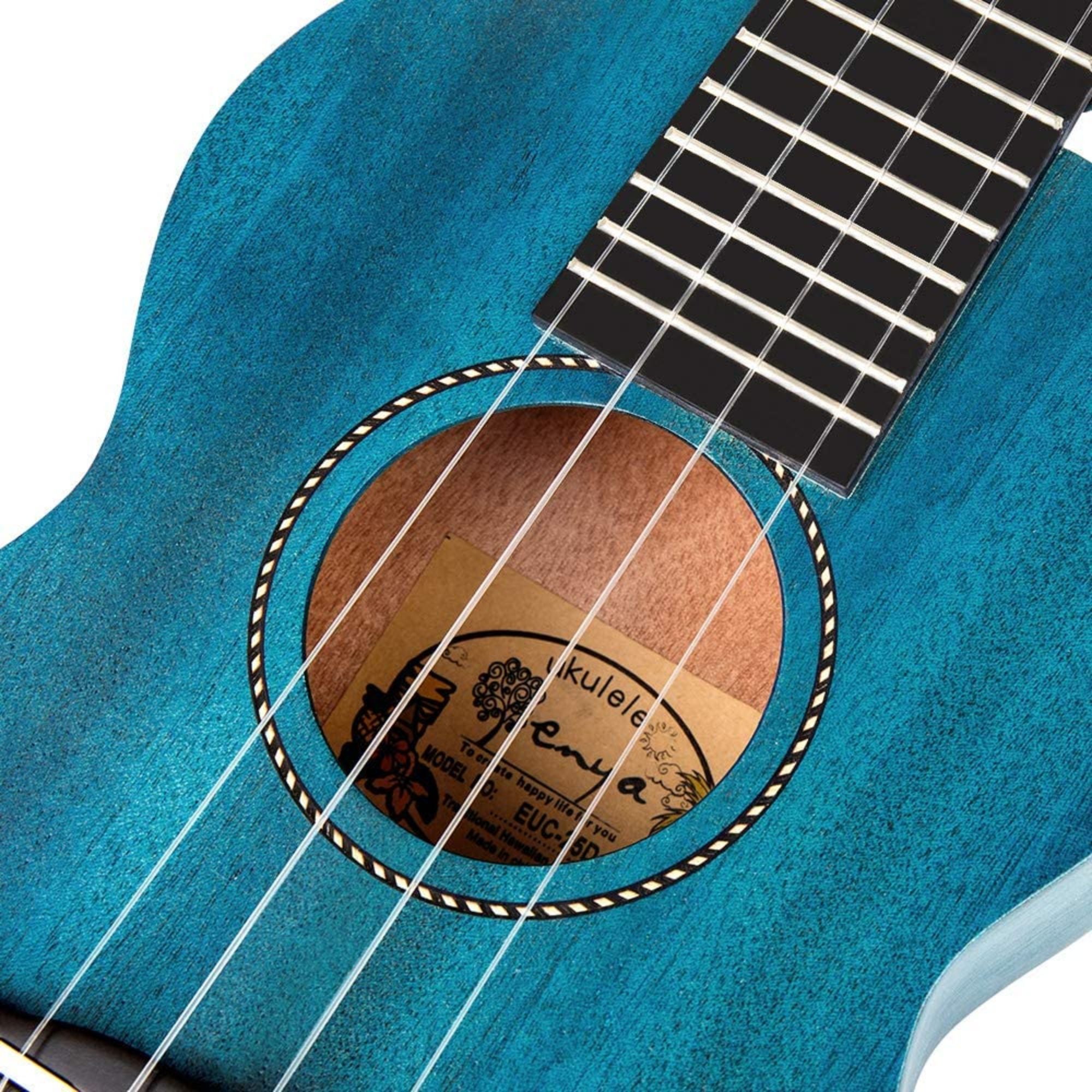 Đàn Ukulele Concert Enya 25D Solid Mahogany, Blue